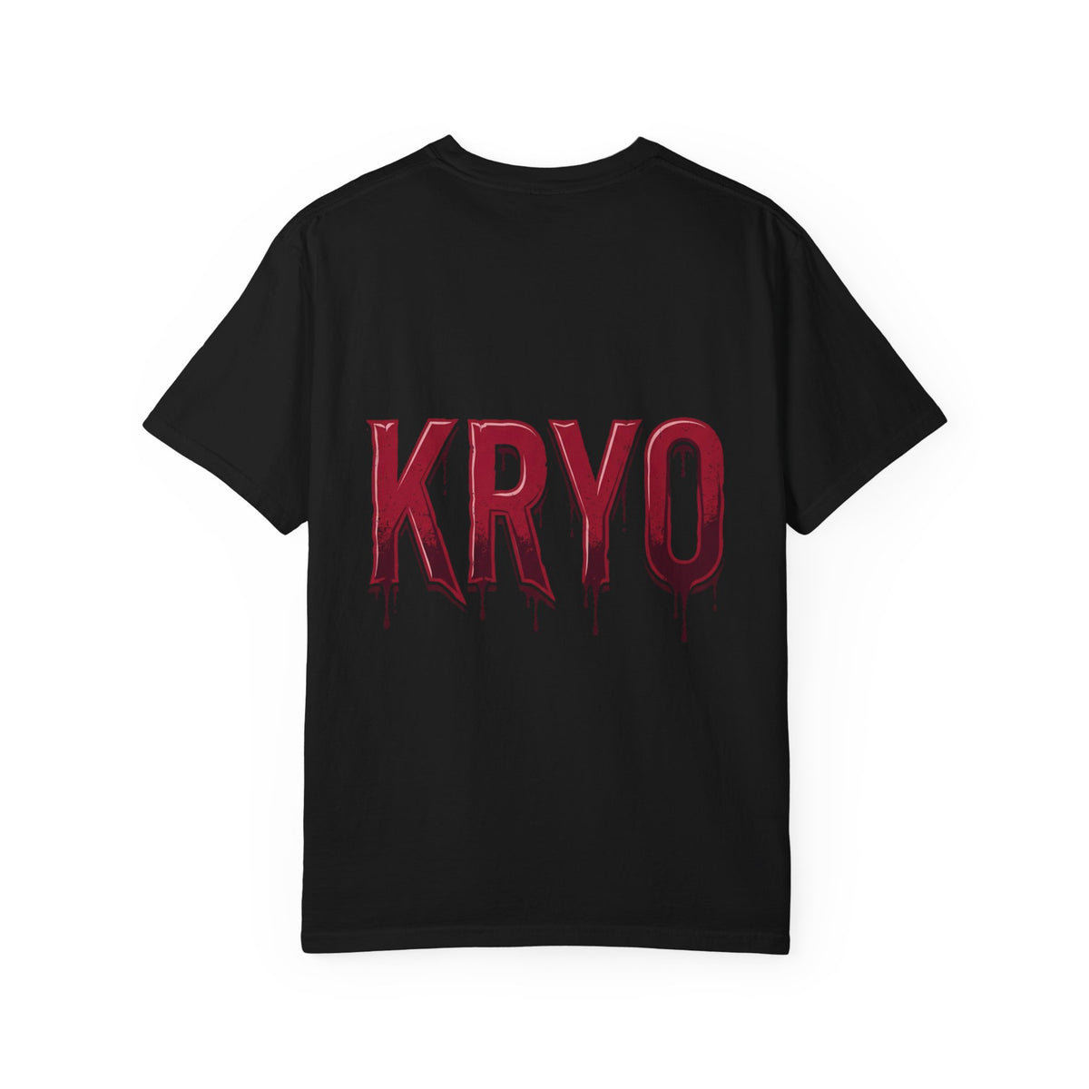 Creepy Clown Axe T-Shirt — 'KRYO' Dripping Back Graphic, Horror Halloween Tee