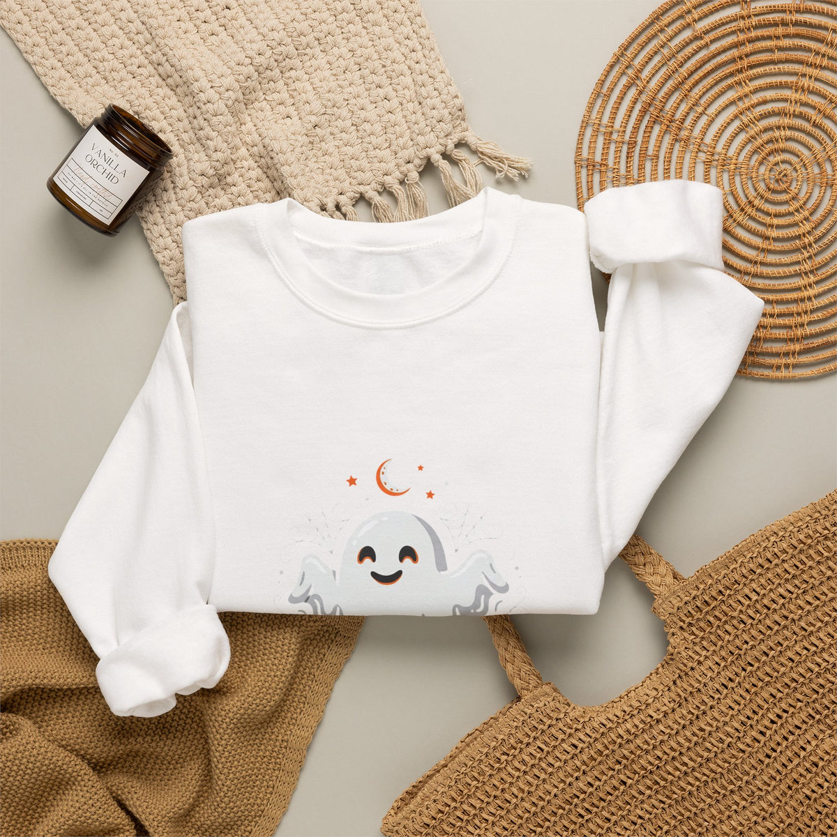 Boo! Cute Ghost Halloween Kryo Sweatshirt
