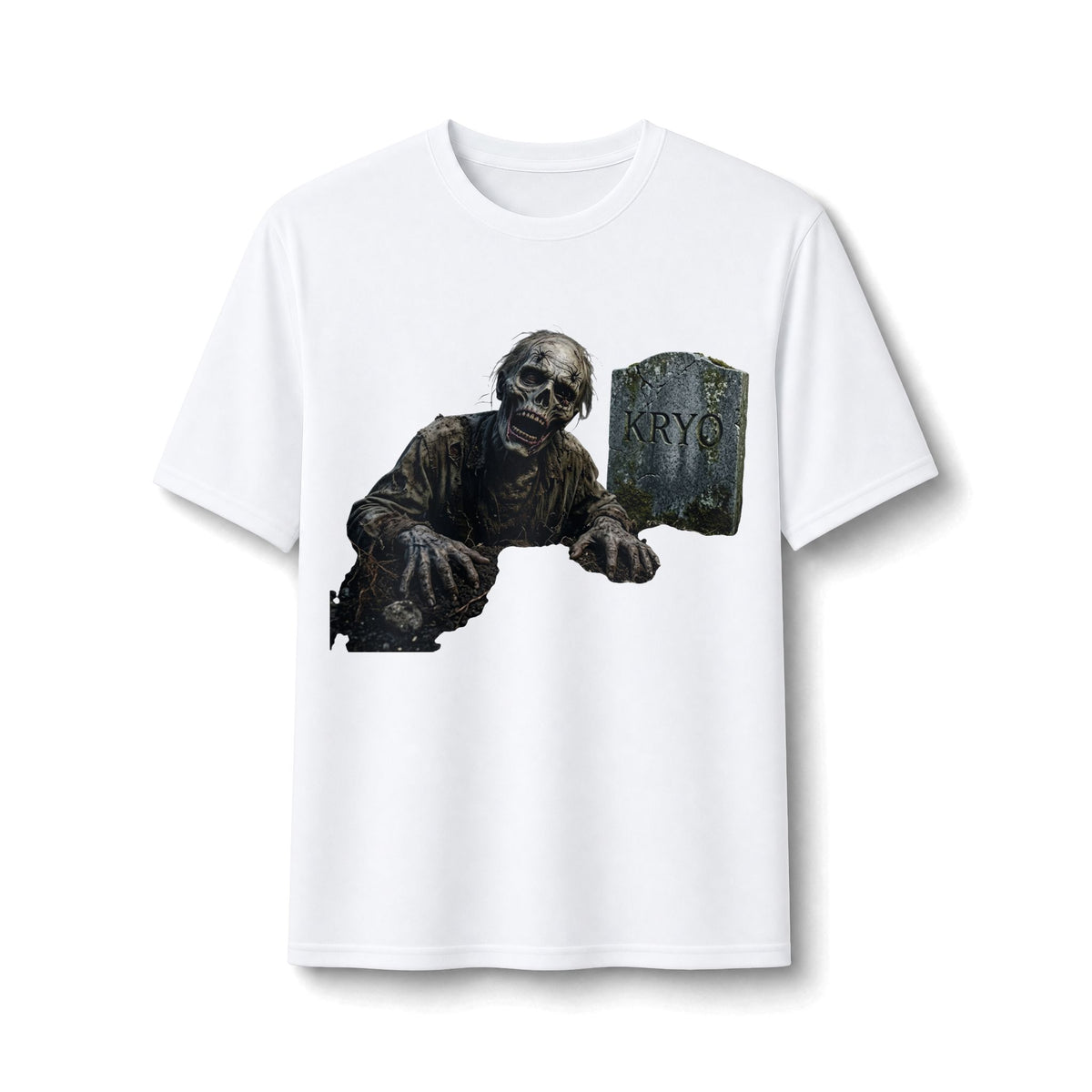Zombie Tombstone Performance Tee — KRYO Graphic Athletic Shirt