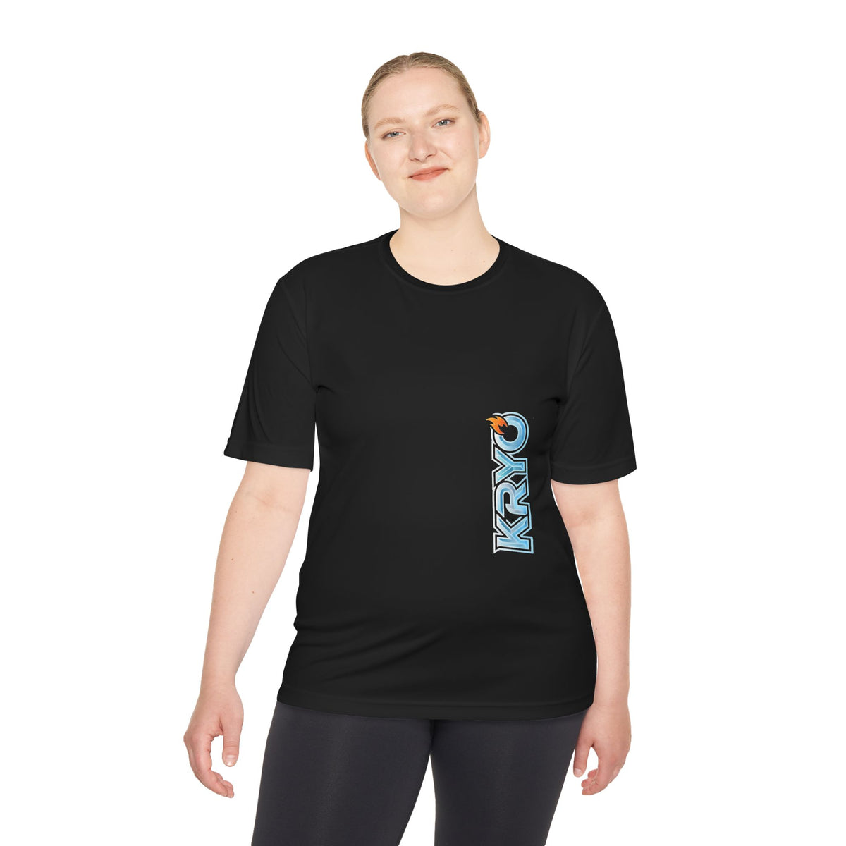 KRYO Workout Gear Vertical Logo Performance Tee