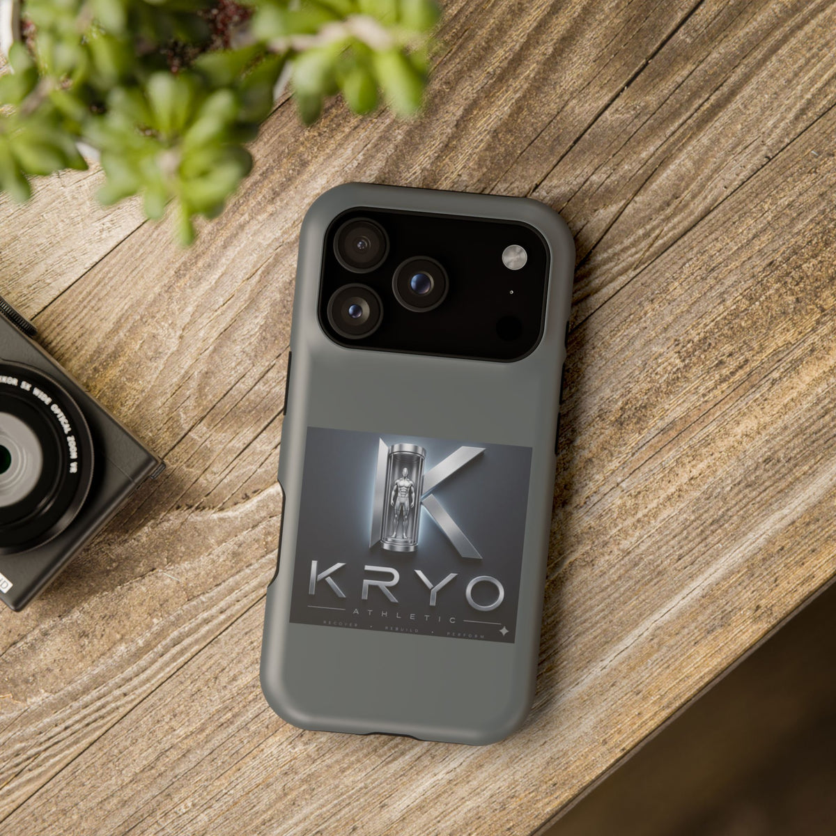 Magnetic Impact-Resistant Phone Case — Kryo Metallic Logo