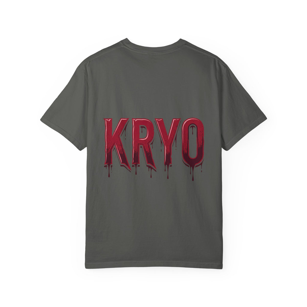 Creepy Clown Axe T-Shirt — 'KRYO' Dripping Back Graphic, Horror Halloween Tee