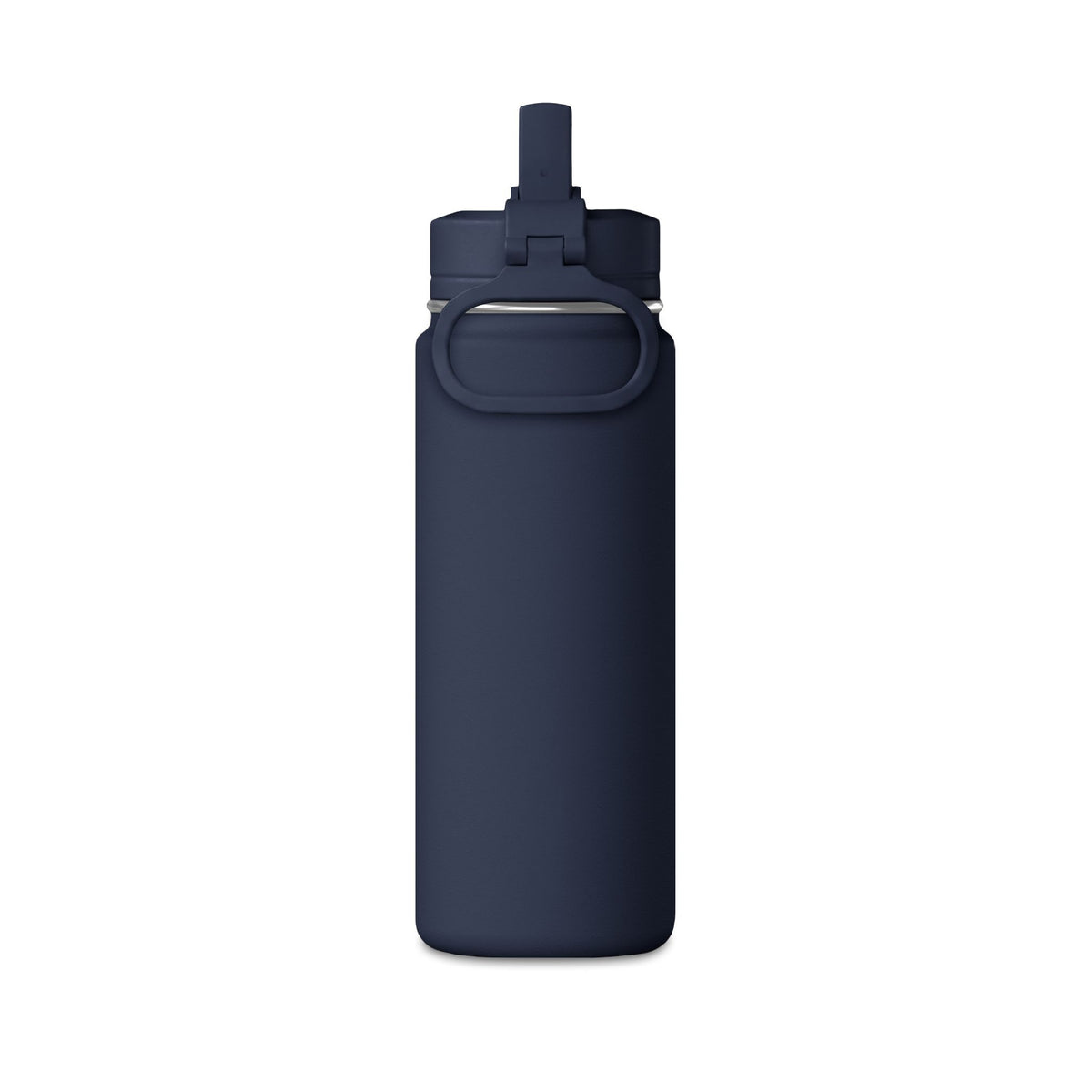 Kryo 20oz Mini Water Bottle — Minimal Metallic Square Stainless Straw Bottle