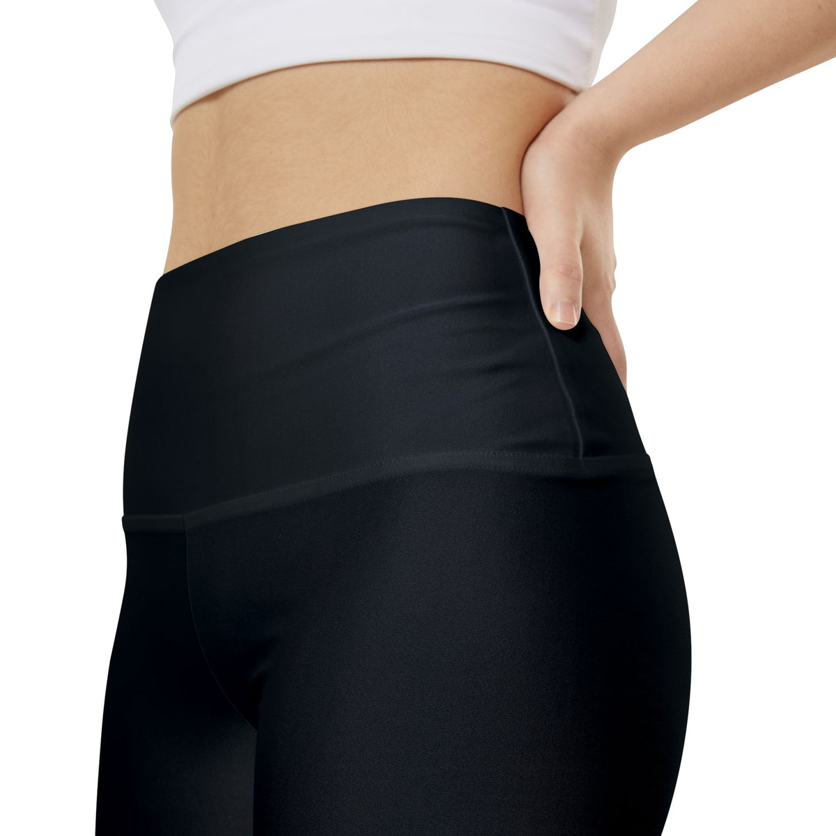 Kryo Women's Workout Shorts – Black High-Waist Bike Shorts with Vertical 'KRUDO' Side Print