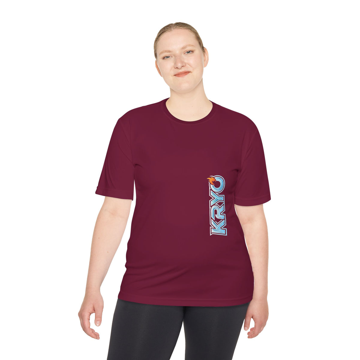 KRYO Workout Gear Vertical Logo Performance Tee