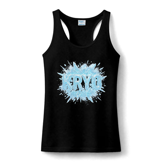 Performance Tank "BRYO" Ice Splash Graphic — Women's Athletic Tank Top