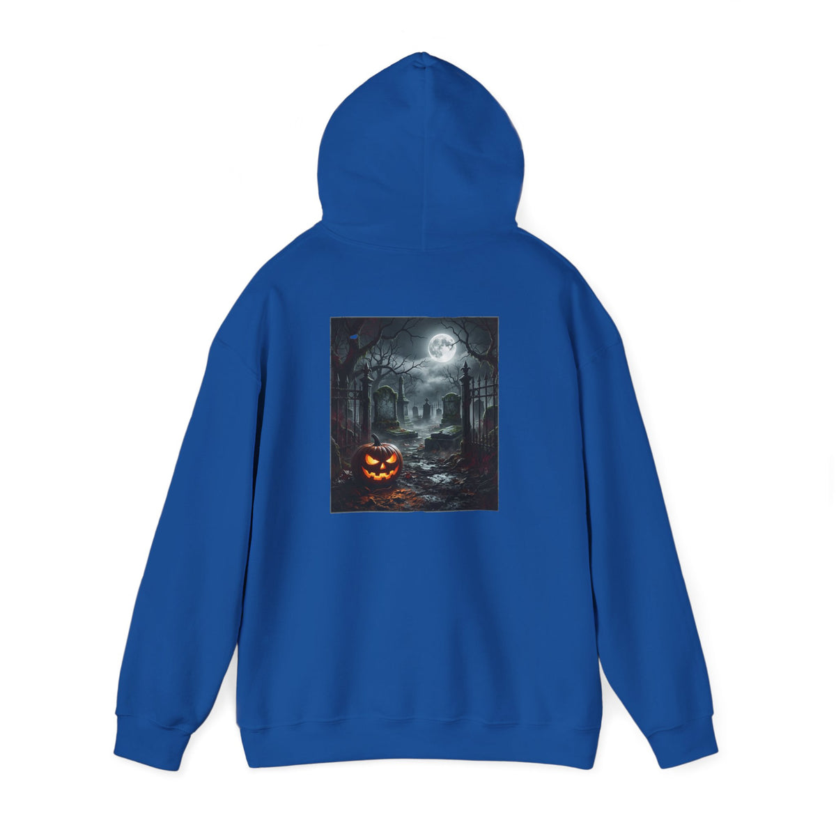 Hoodie — Halloween Haunted House Pumpkin Graphic