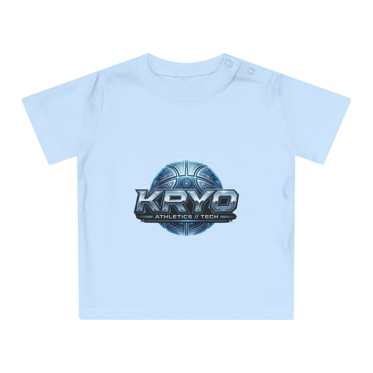 Baby T-Shirt — Kryo Athletics & Tech Logo Tee (Futuristic Sports Design)