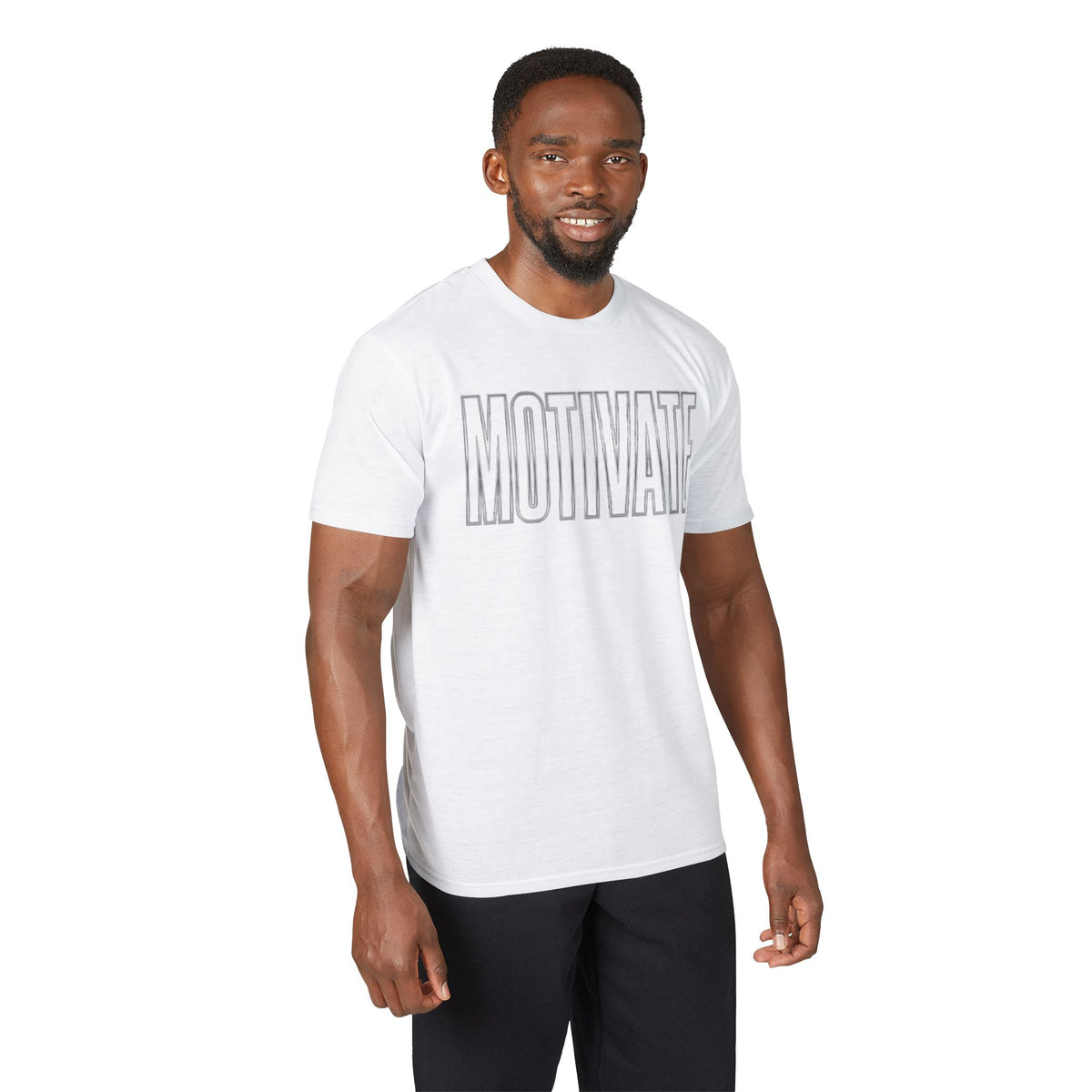 Kryo Workout Gear Motivate Performance T-Shirt — Vintage Block Letter Athletic Tee