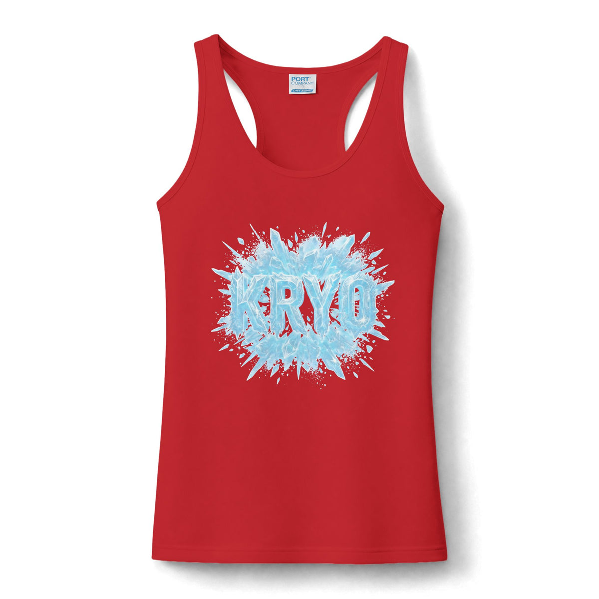 Performance Tank "BRYO" Ice Splash Graphic — Women's Athletic Tank Top