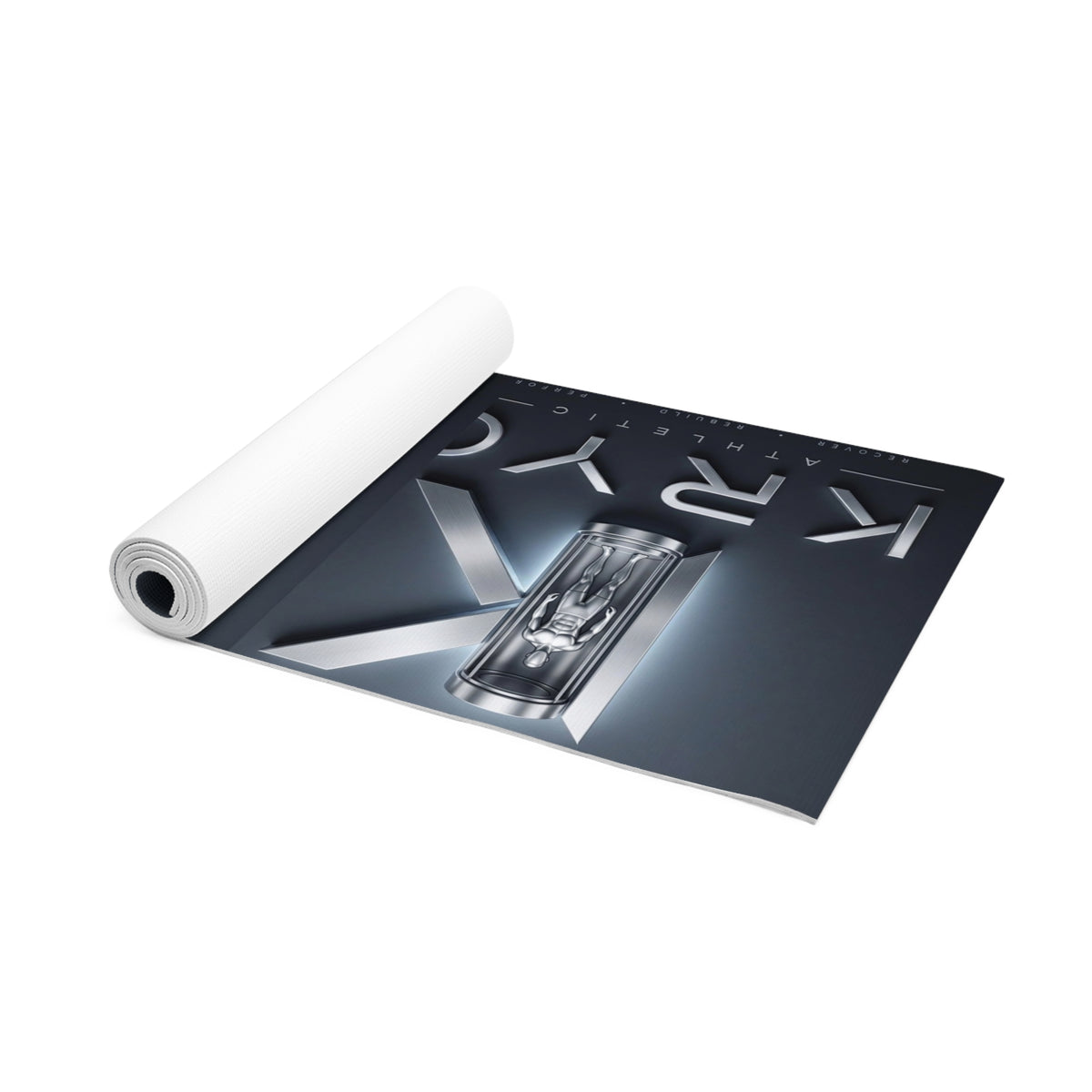 KRYO Cryotherapy Capsule Foam Yoga Mat – Sleek Metallic Fitness Mat