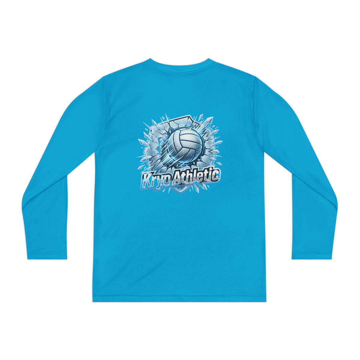 Kryo Youth Volleyball Long Sleeve Tee — 'Play. Athlete' Graphic