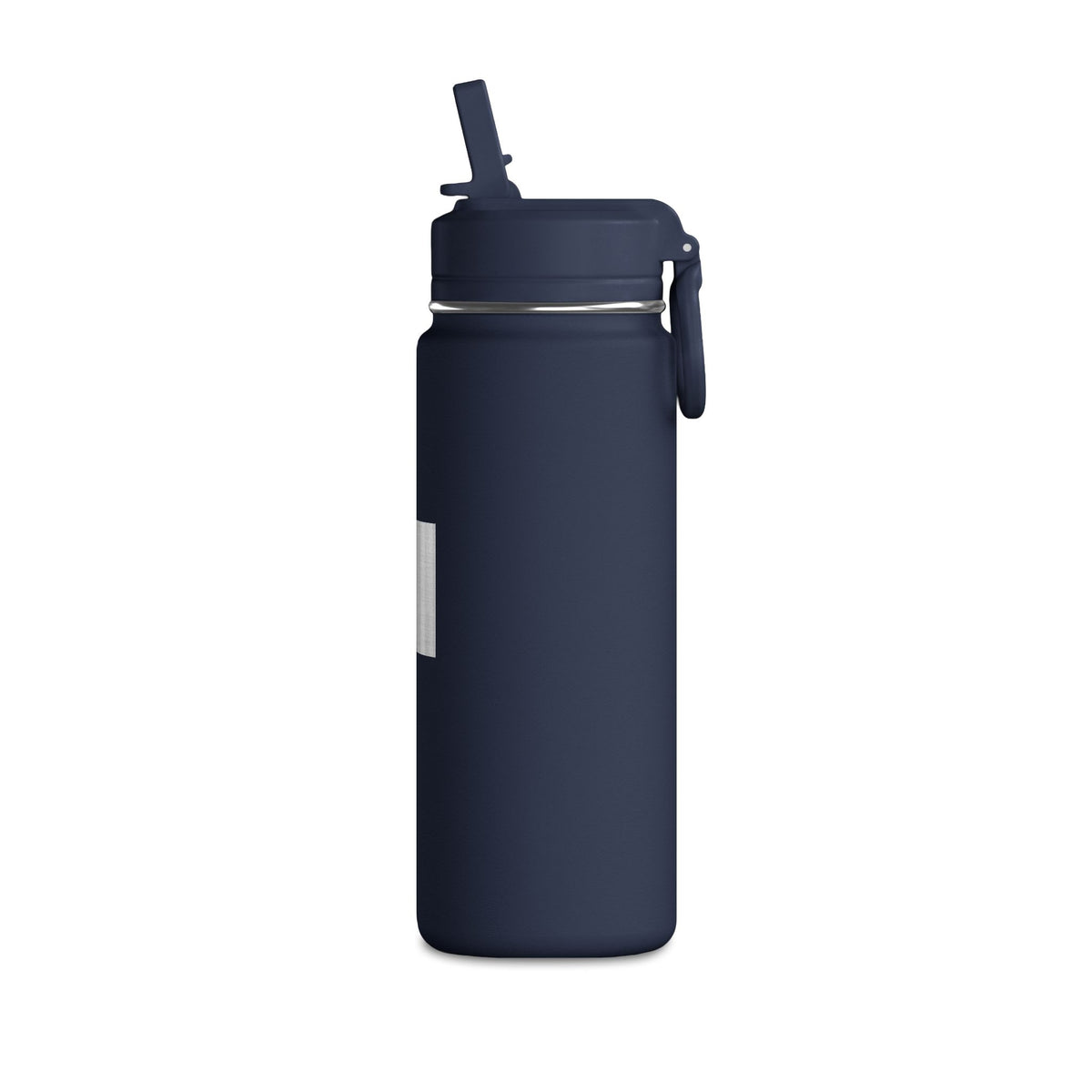 Kryo 20oz Mini Water Bottle — Minimal Metallic Square Stainless Straw Bottle