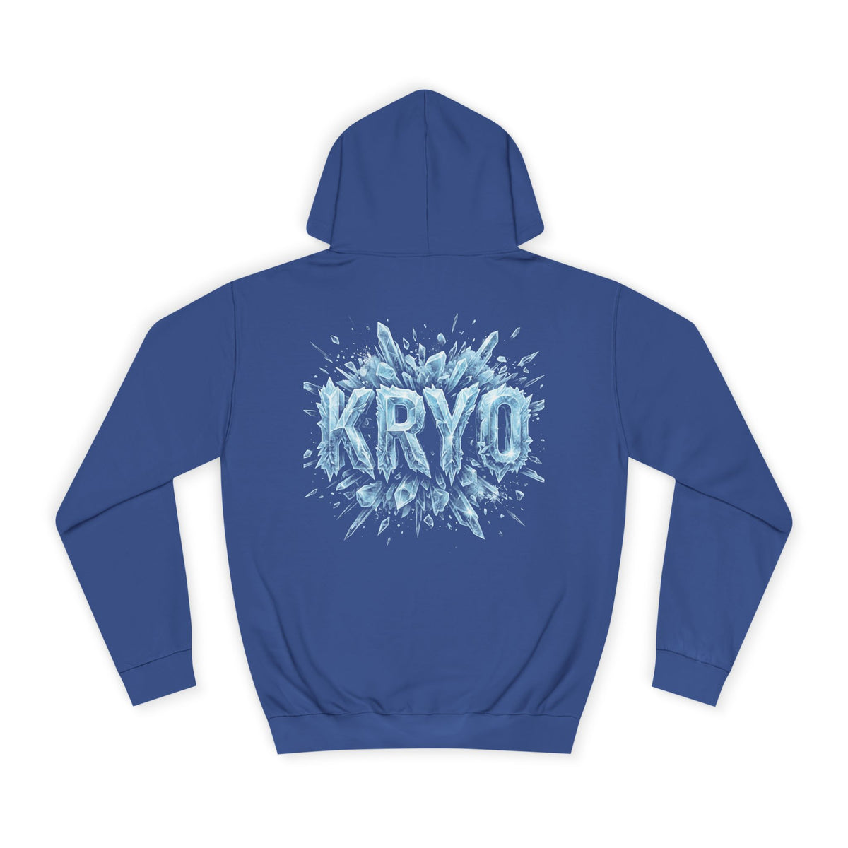 Ice Splash Hoodie — "KRYO" Graphic College Pullover