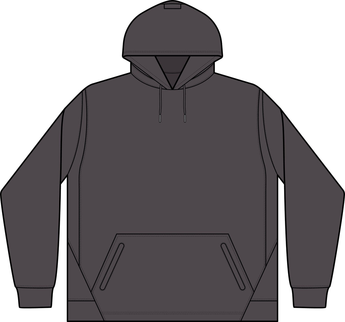 KRYO Tech Fleece Hooded Sweatshirt — Colorblock Performance Hoodie