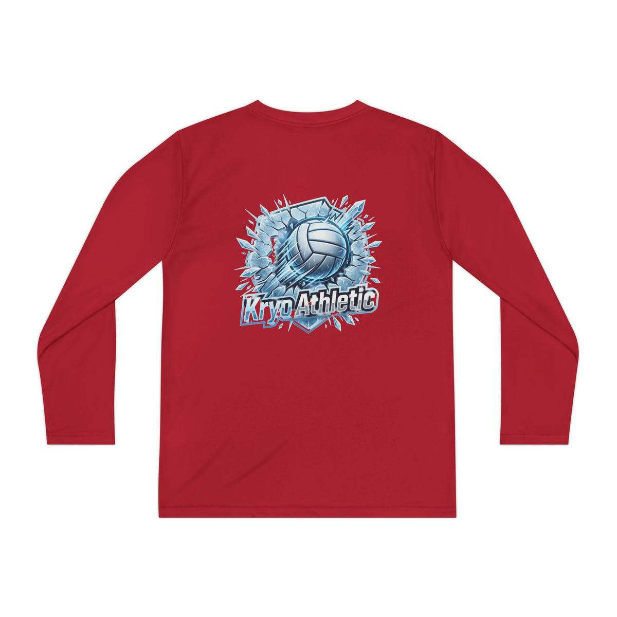 Kryo Youth Volleyball Long Sleeve Tee — 'Play. Athlete' Graphic