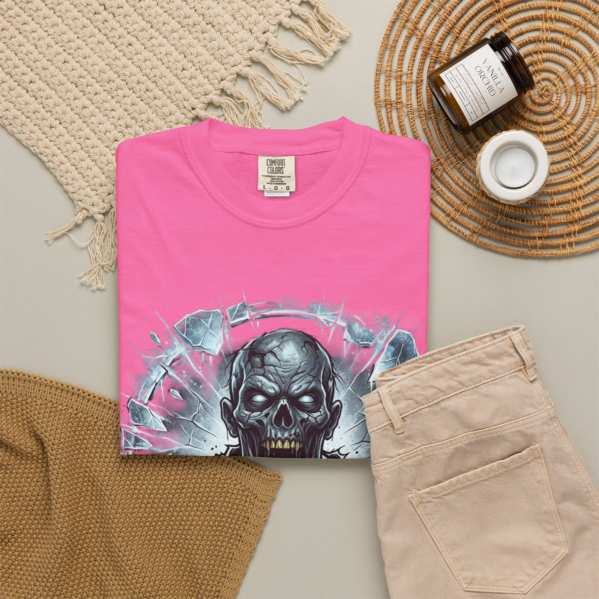 KRYO Skull Graphic T-Shirt — Horror Zombie Illustration Tee