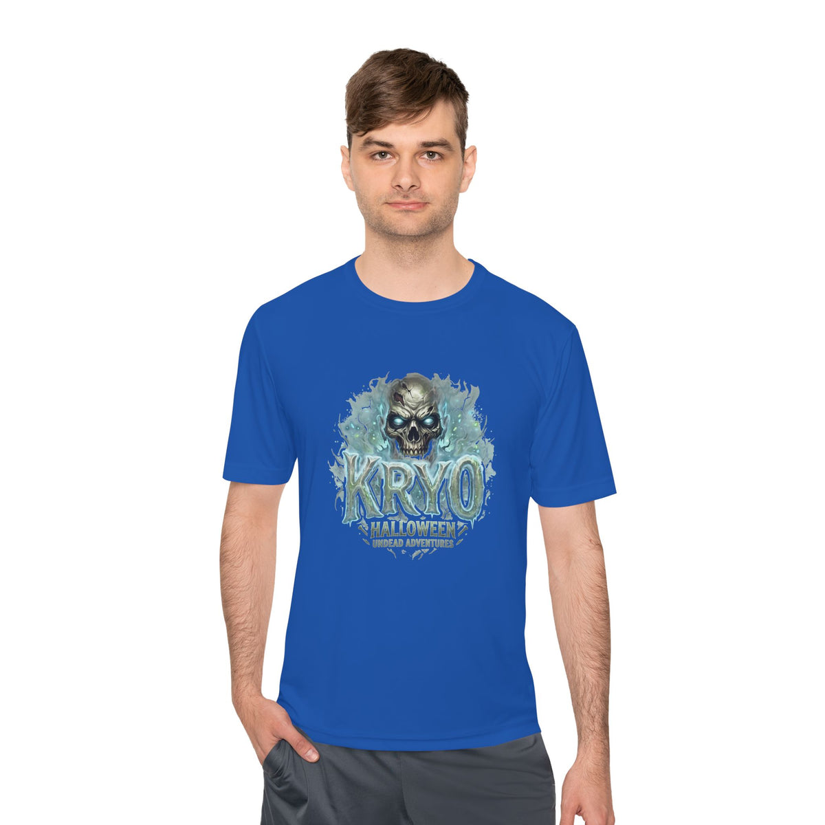 Kryo Halloween Skull Tee — Moisture‑Wicking Horror Graphic Tee