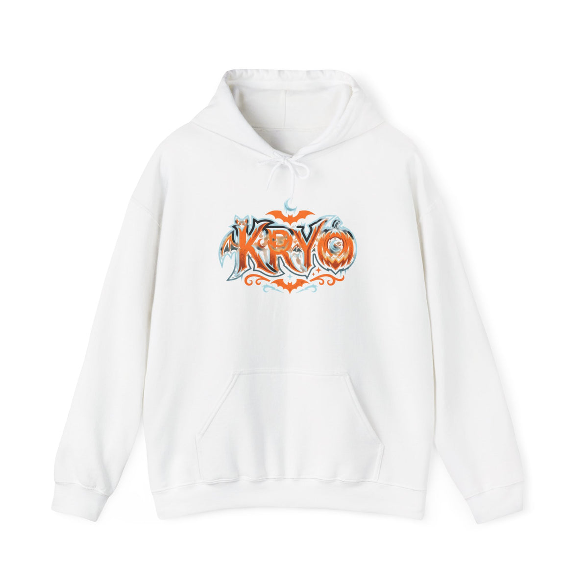 Kryo Graffiti Hoodie - Retro Orange Streetwear Pullover
