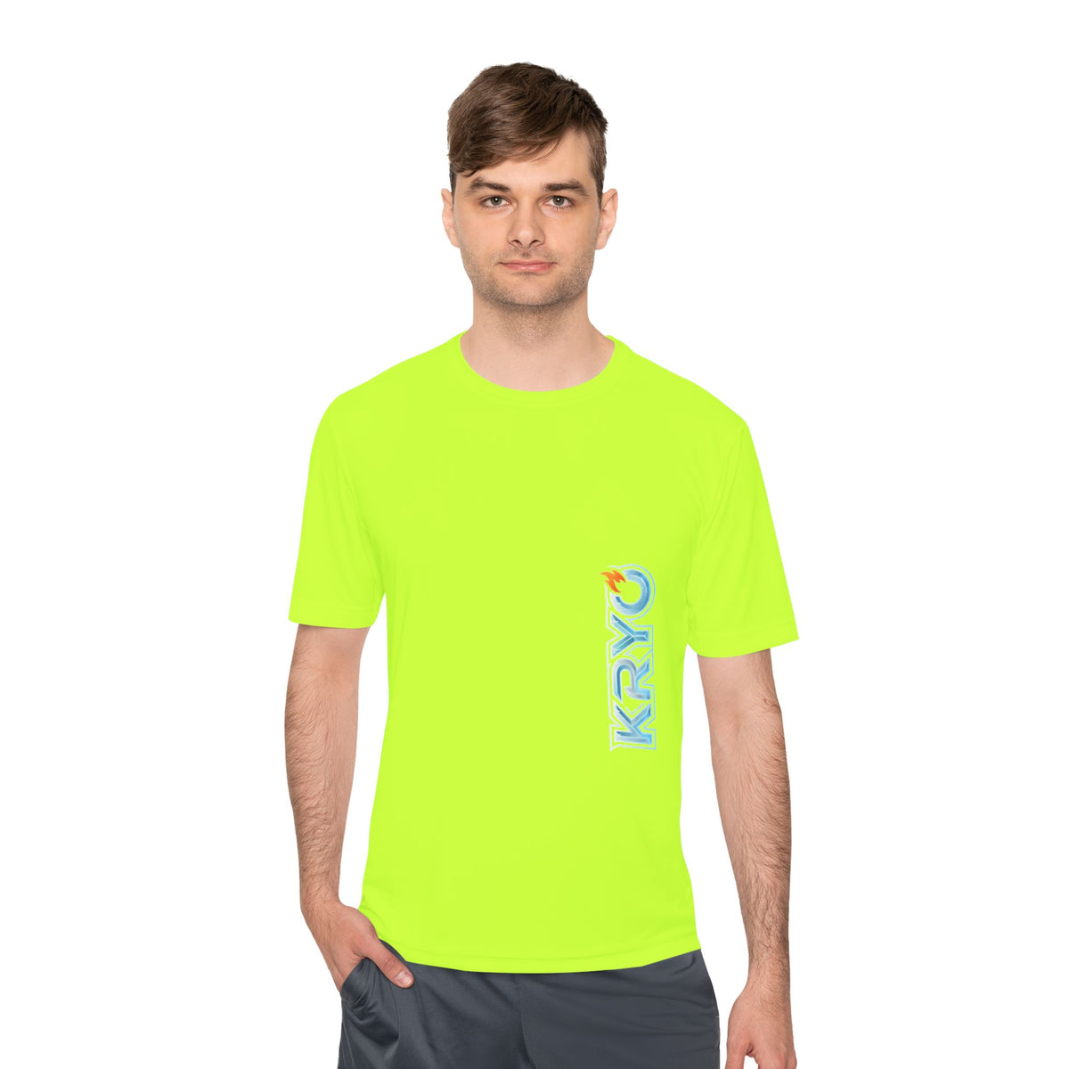 KRYO Workout Gear Vertical Logo Performance Tee