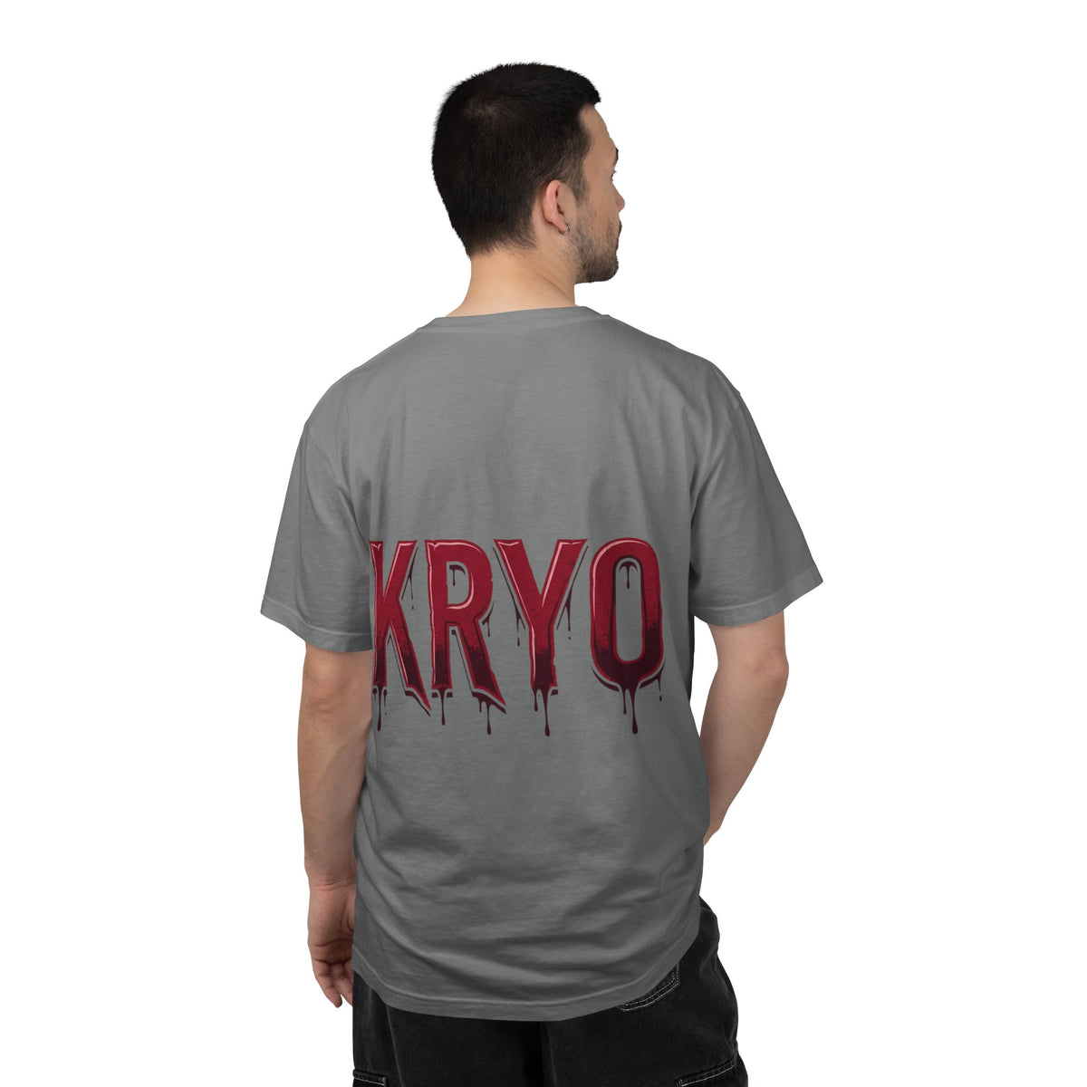 Creepy Clown Axe T-Shirt — 'KRYO' Dripping Back Graphic, Horror Halloween Tee