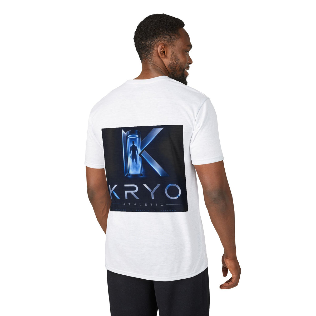 KRYO Logo Performance T‑Shirt — Futuristic Cryo Tech Graphic Tee