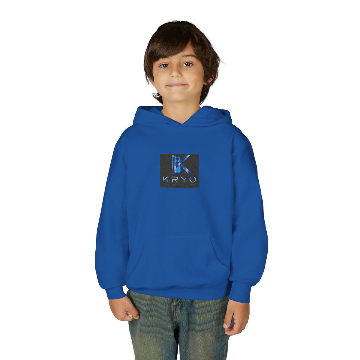 Youth Hoodie with KRYO Blue Logo — Cool Gamer Streetwear