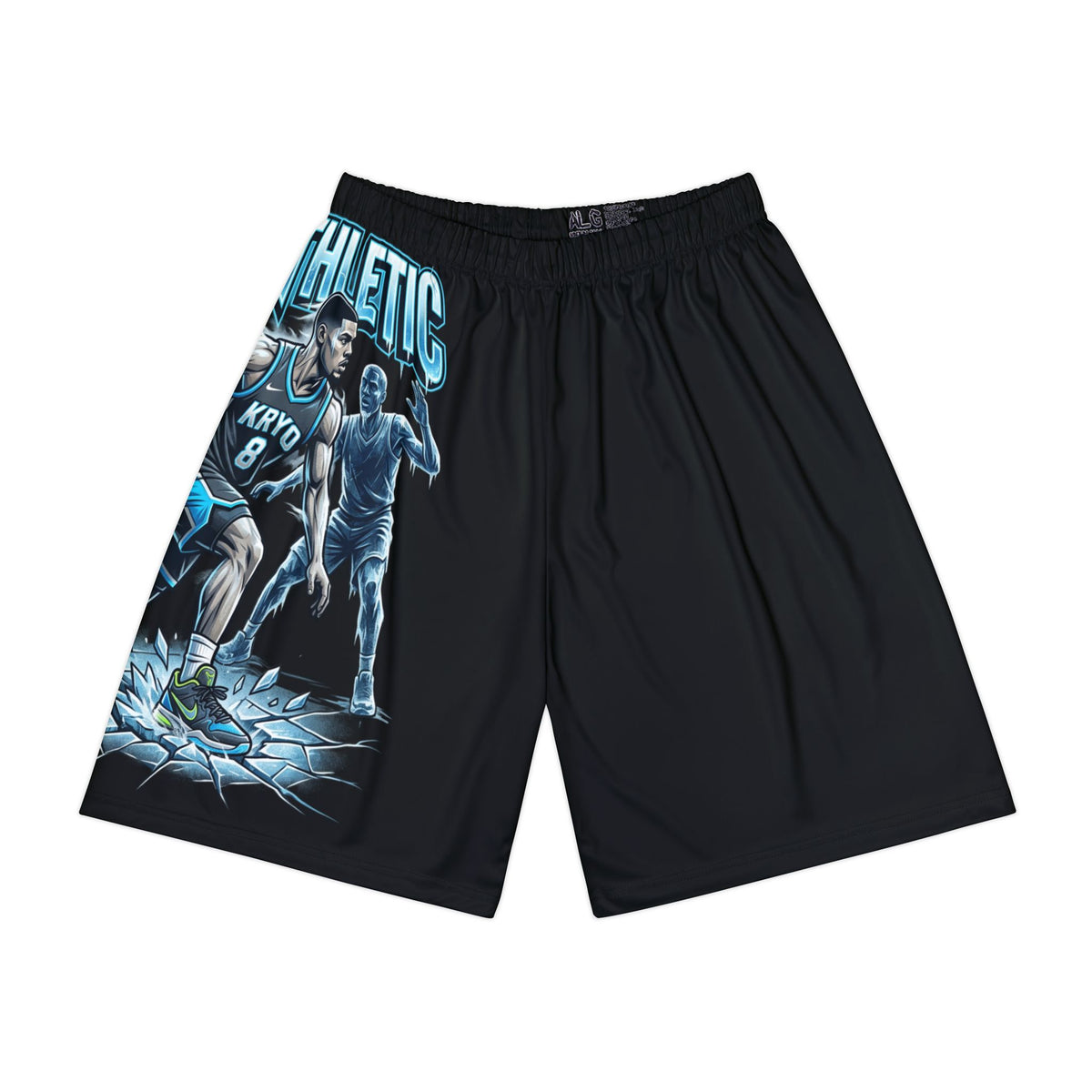 Basketball Athletic Shorts – "Kryo Athletes" Graphic Performance Shorts