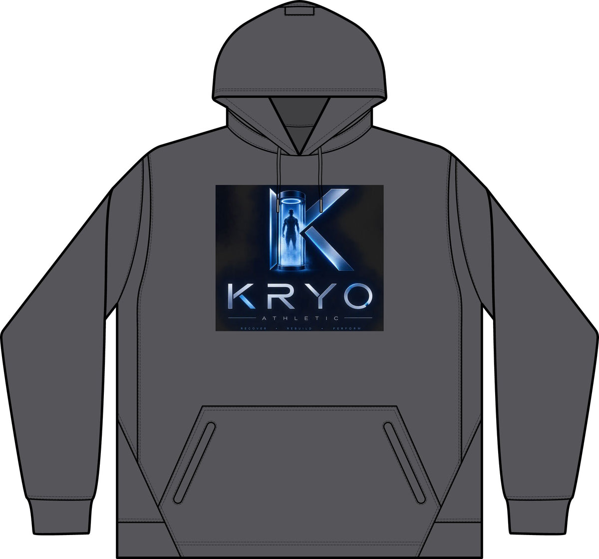 KRYO Tech Fleece Hooded Sweatshirt — Colorblock Performance Hoodie