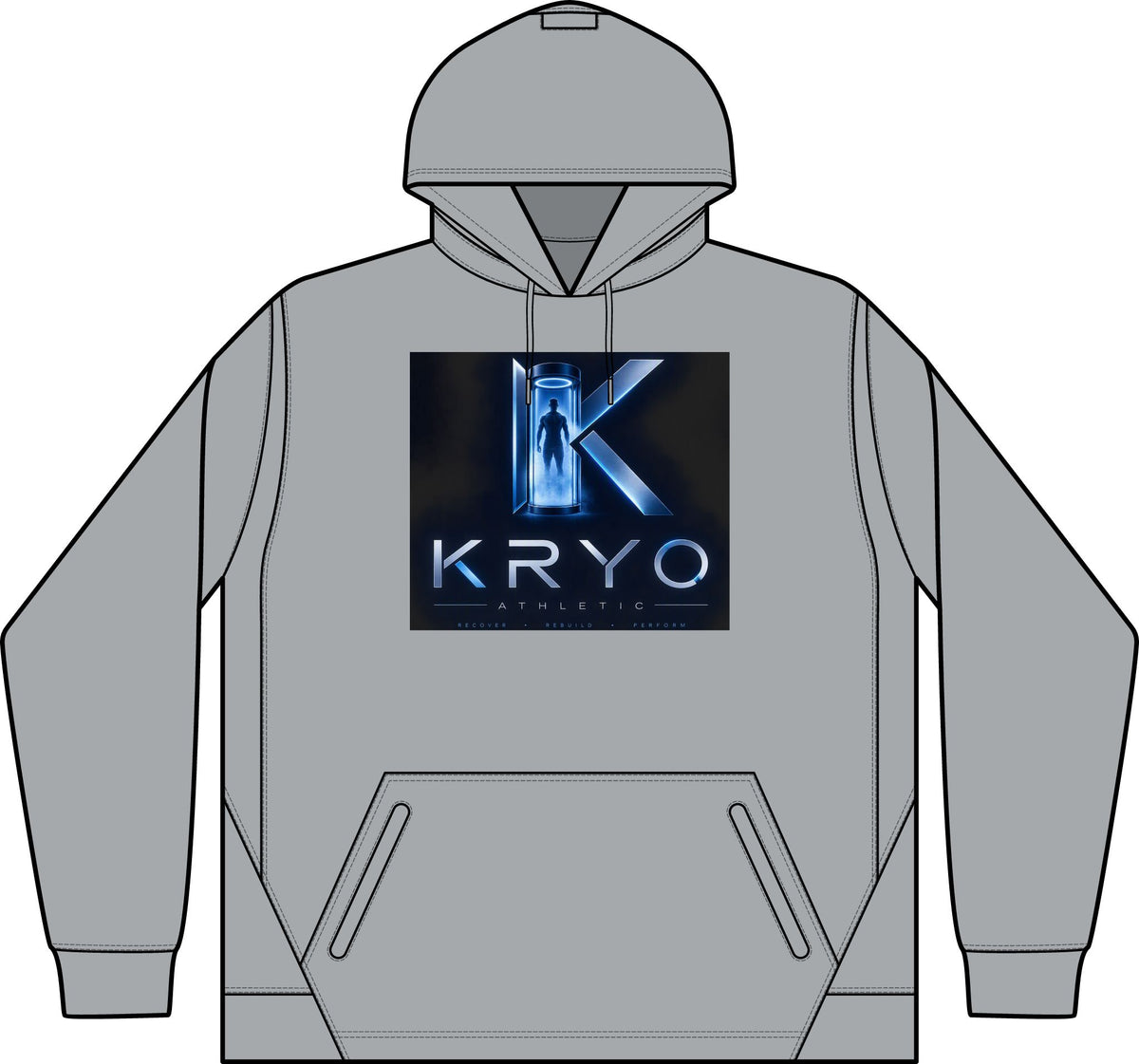 KRYO Tech Fleece Hooded Sweatshirt — Colorblock Performance Hoodie