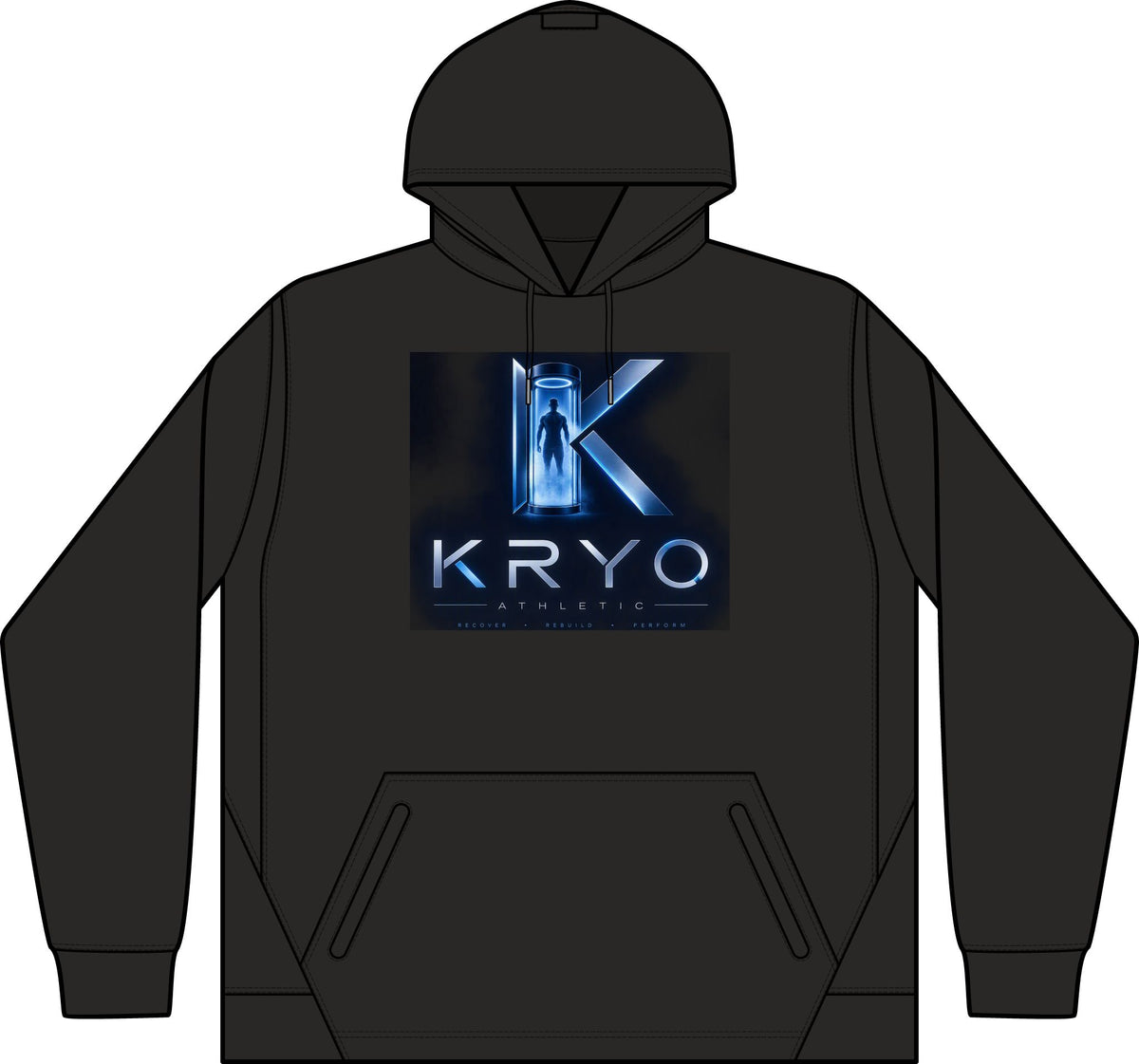KRYO Tech Fleece Hooded Sweatshirt — Colorblock Performance Hoodie