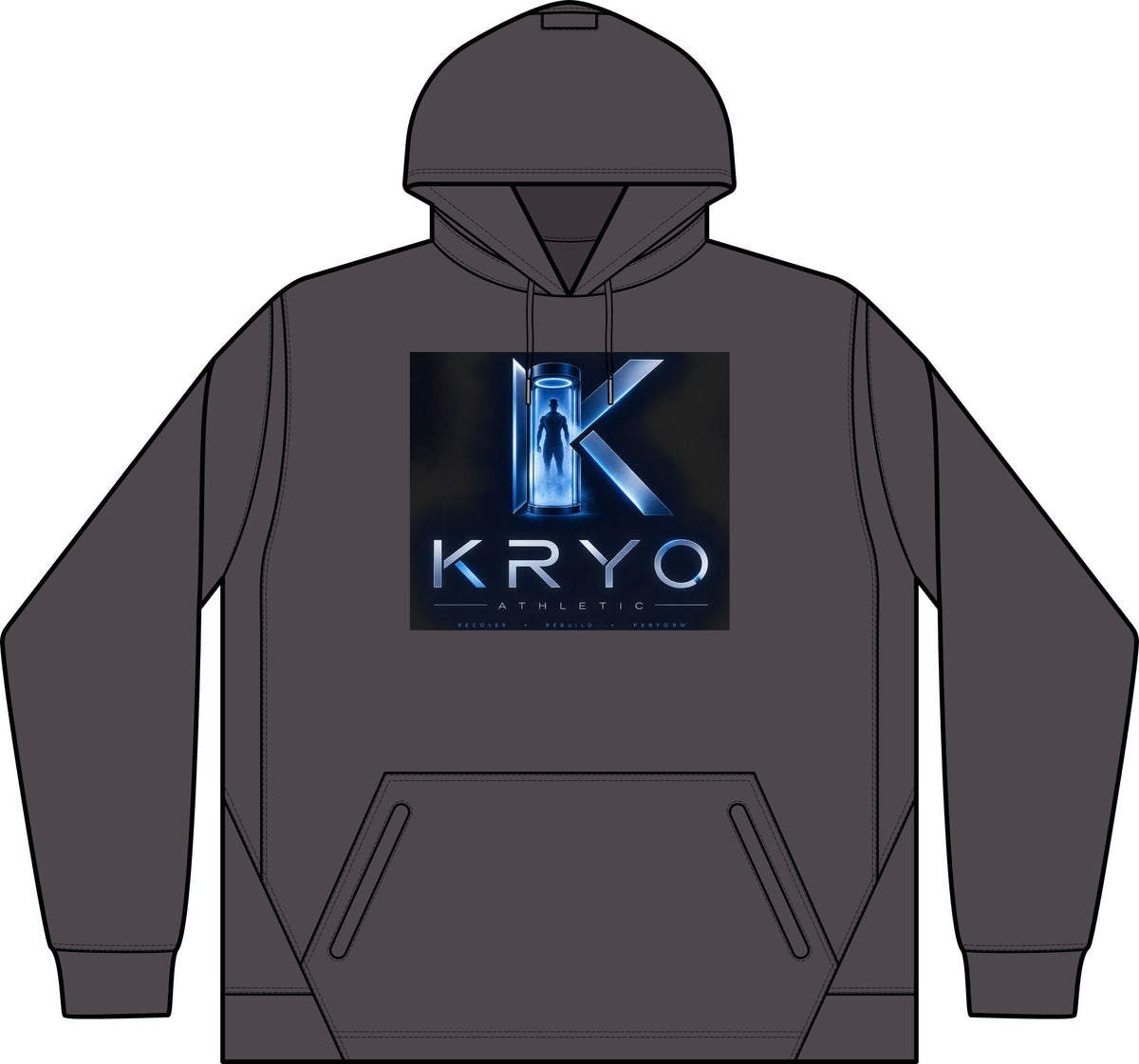 KRYO Tech Fleece Hooded Sweatshirt — Colorblock Performance Hoodie