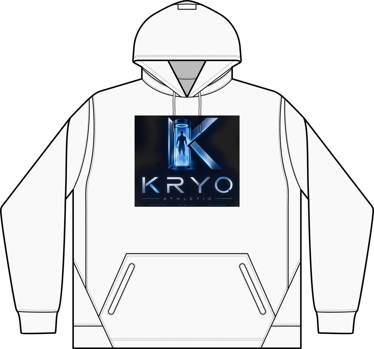 KRYO Tech Fleece Hooded Sweatshirt — Colorblock Performance Hoodie