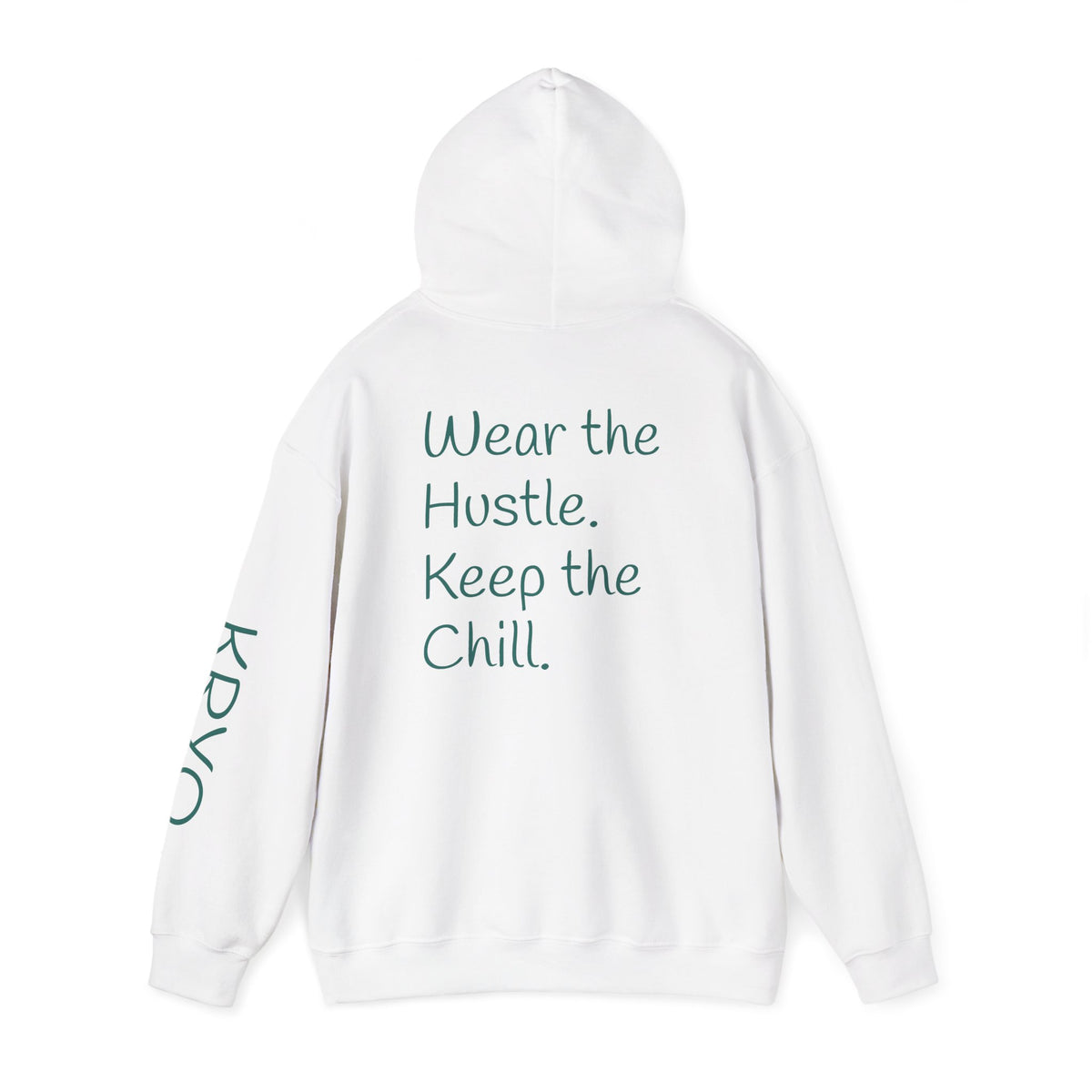 KRYO Logo Hoodie — "When the Hustle, Keep the Chill" Back Print