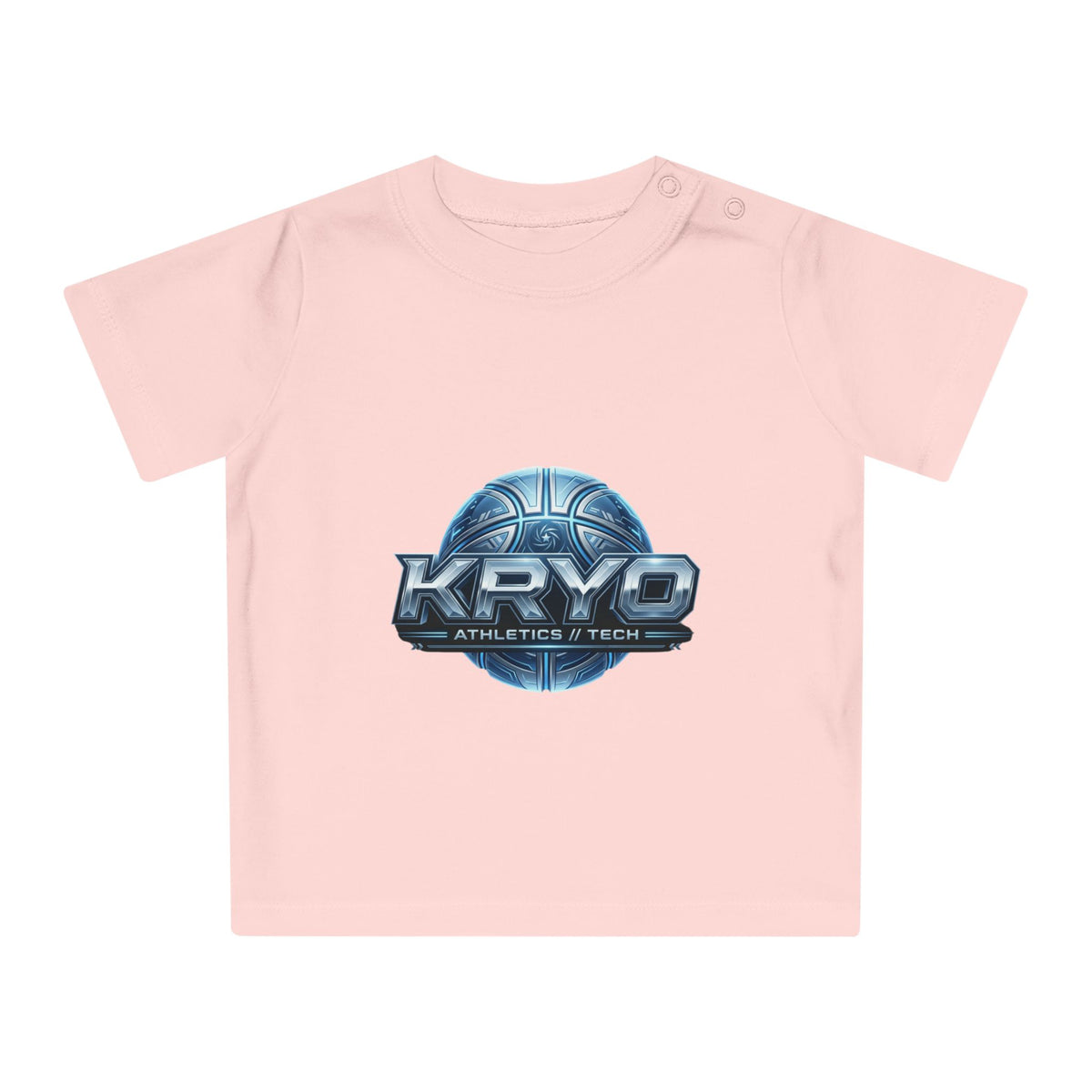 Baby T-Shirt — Kryo Athletics & Tech Logo Tee (Futuristic Sports Design)
