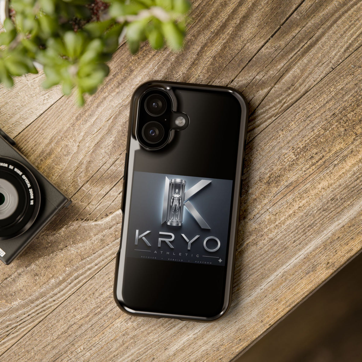 KRYO Metallic Logo Impact-Resistant Phone Case