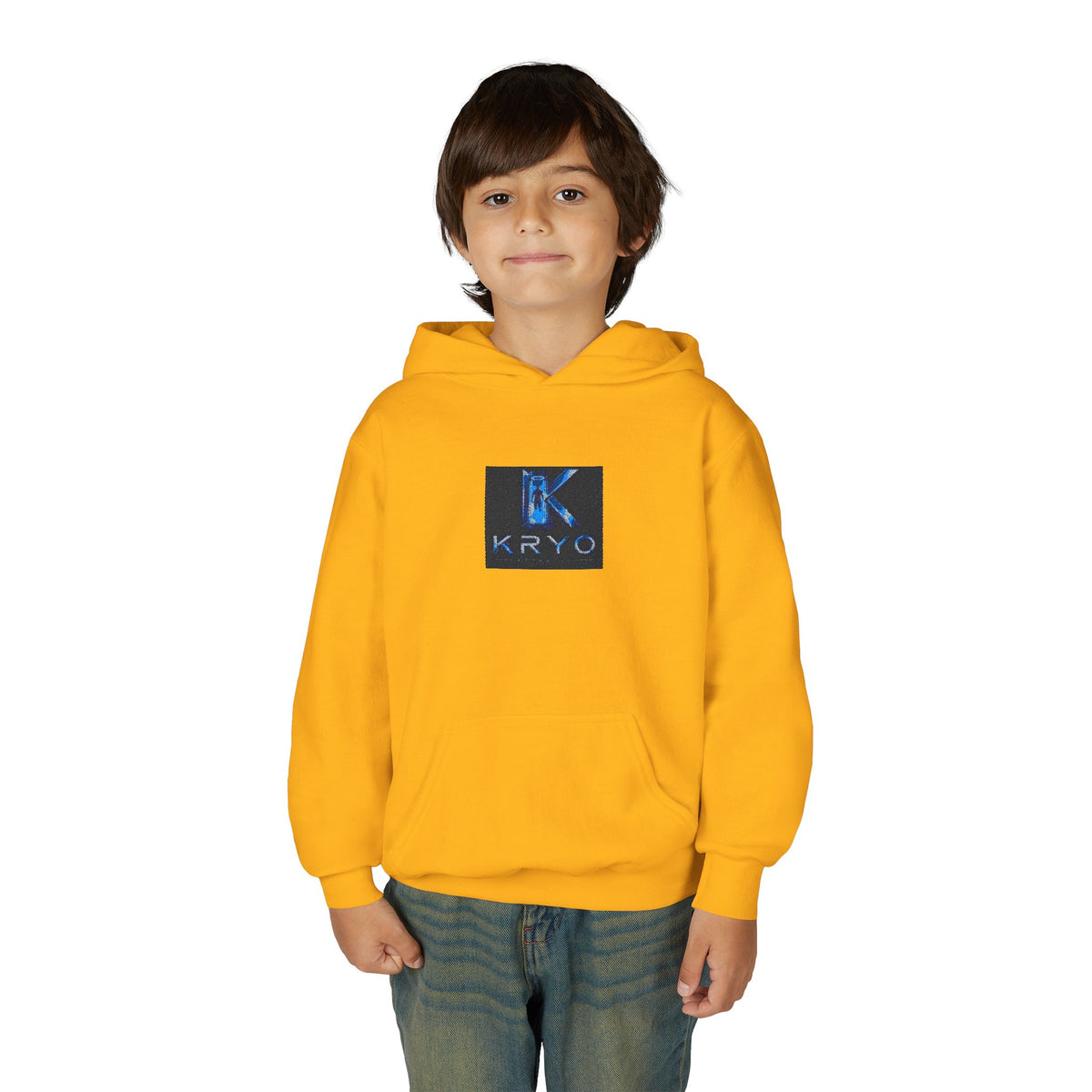 Youth Hoodie with KRYO Blue Logo — Cool Gamer Streetwear