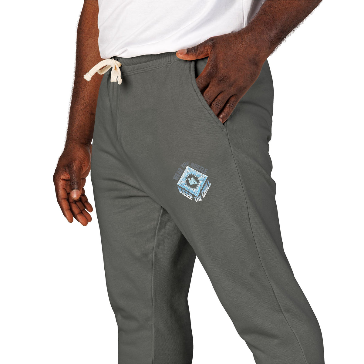 Kryo Baseball Cozy Geo Emblem Sweatpants — Garment-Dyed Fleece Joggers