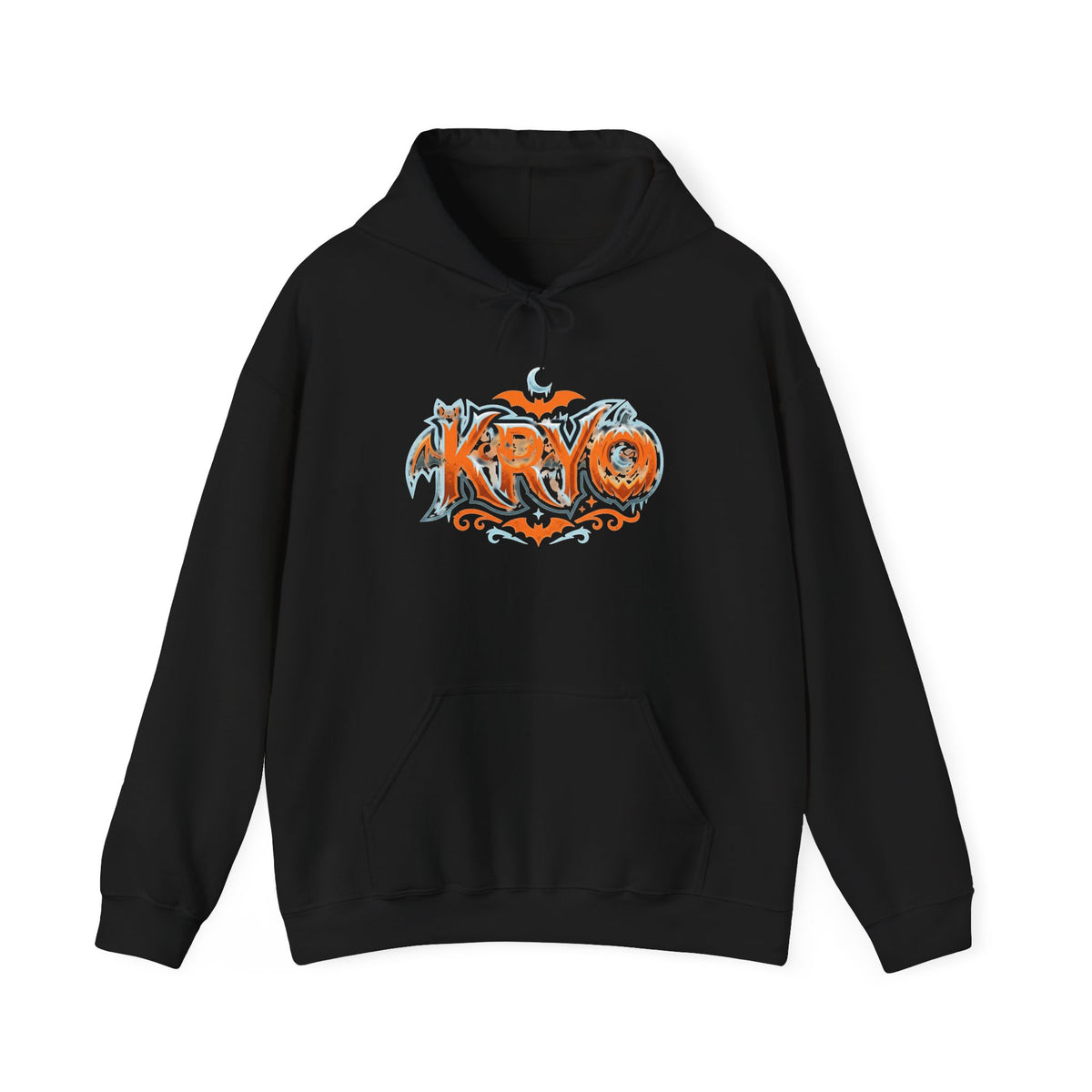Kryo Graffiti Hoodie - Retro Orange Streetwear Pullover