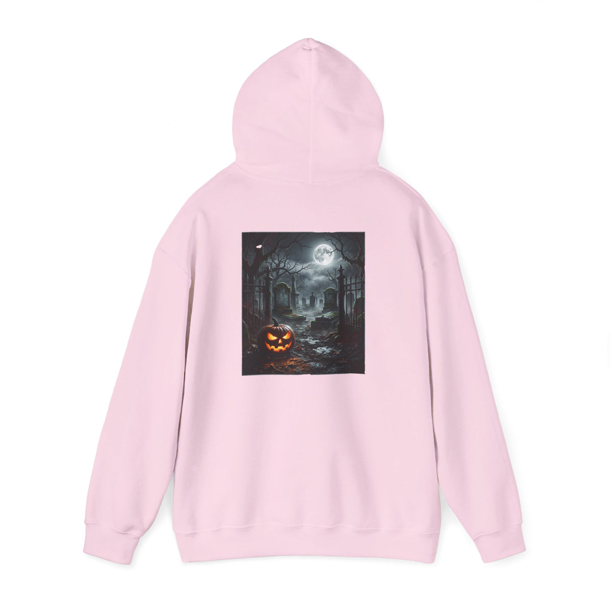 Hoodie — Halloween Haunted House Pumpkin Graphic