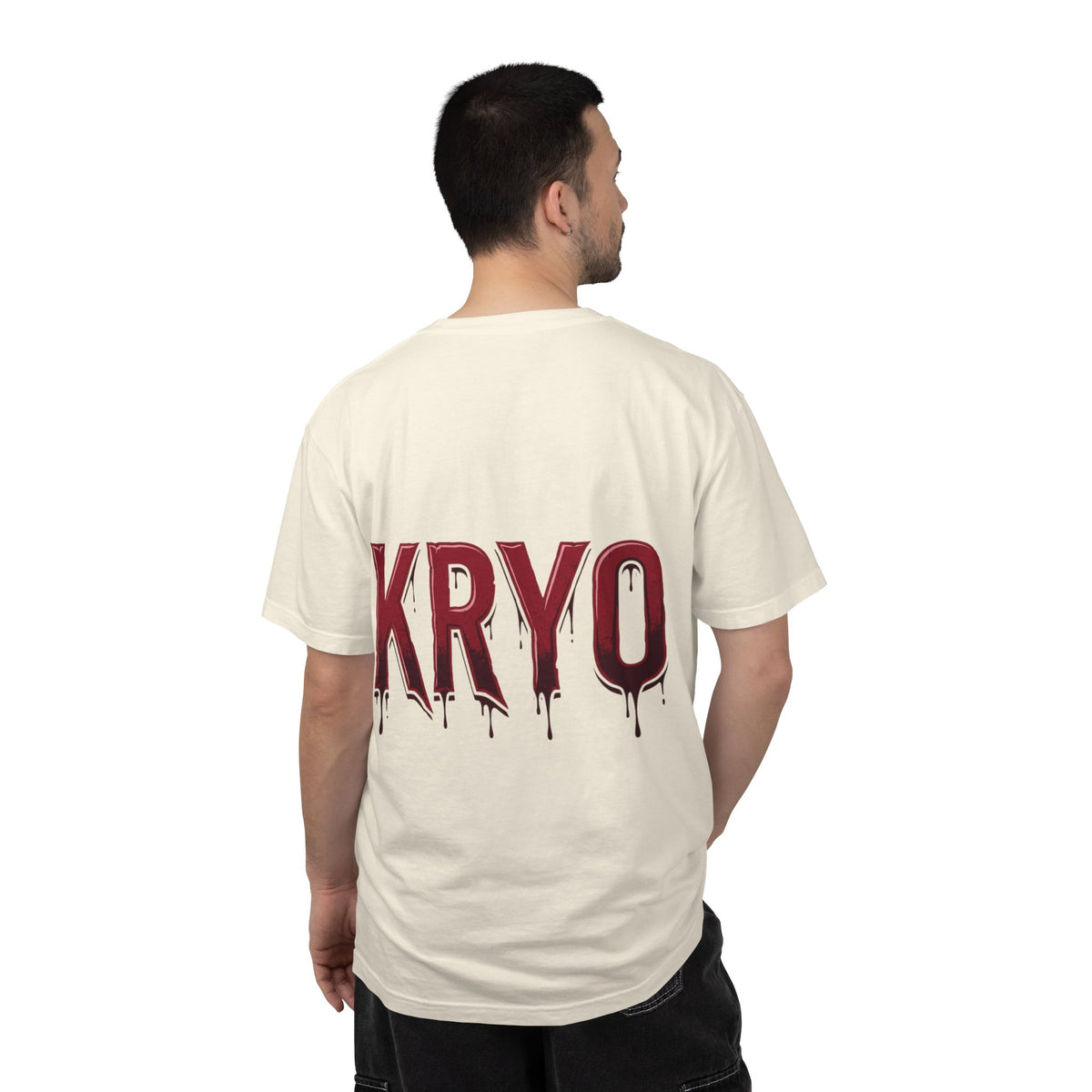 Creepy Clown Axe T-Shirt — 'KRYO' Dripping Back Graphic, Horror Halloween Tee