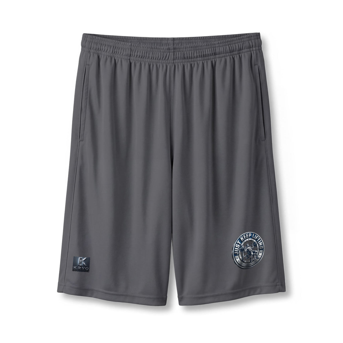 Kryo Workout Gear Athletic Pocket Shorts Just Keep Lifting — 7" Performance