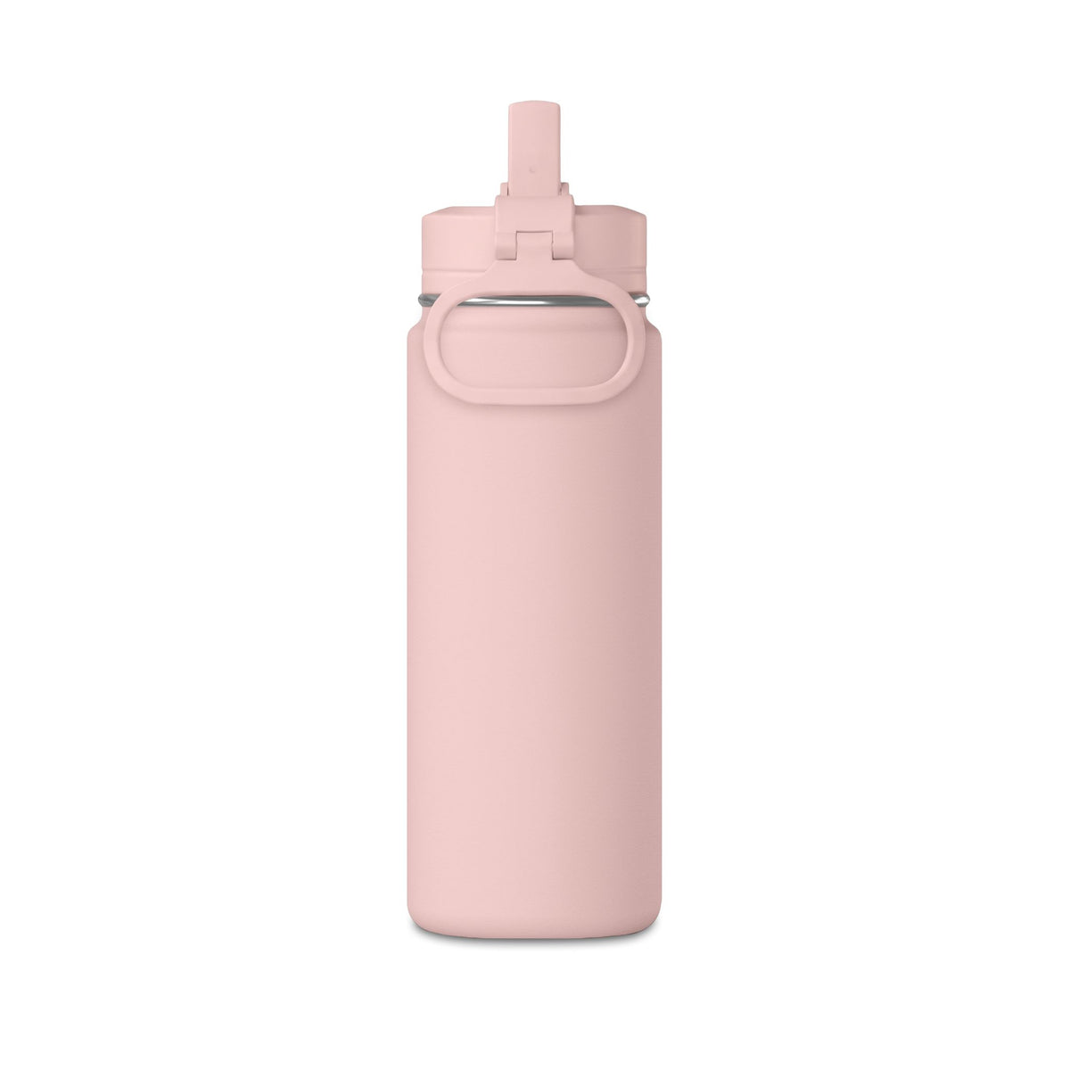 Kryo 20oz Mini Water Bottle — Minimal Metallic Square Stainless Straw Bottle