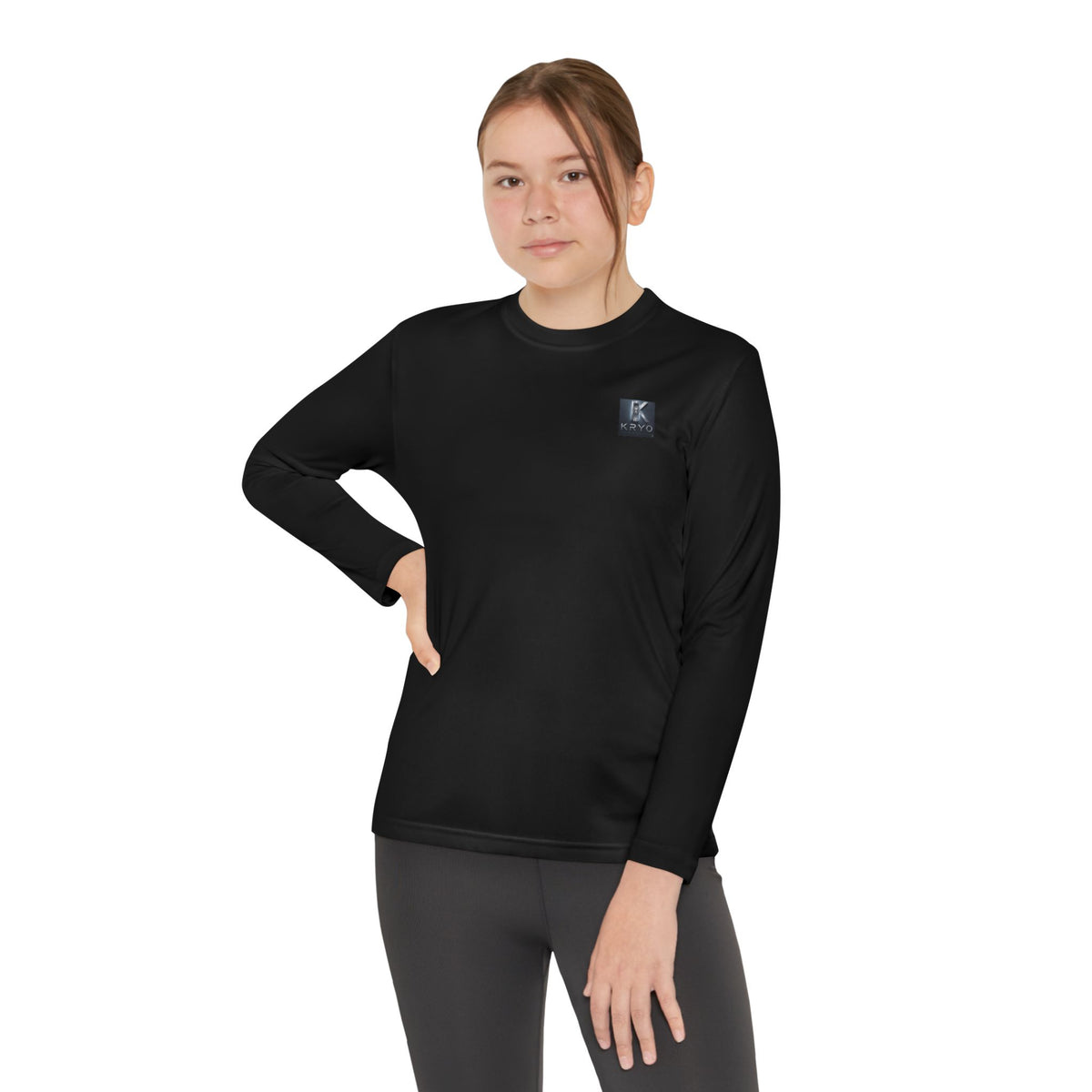 Kryo Youth Volleyball Long Sleeve Tee — 'Play. Athlete' Graphic