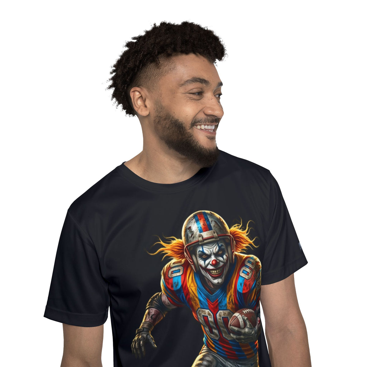 Horror Clown Football Jersey – 'KRYO' Graphic Men's Sports Tee