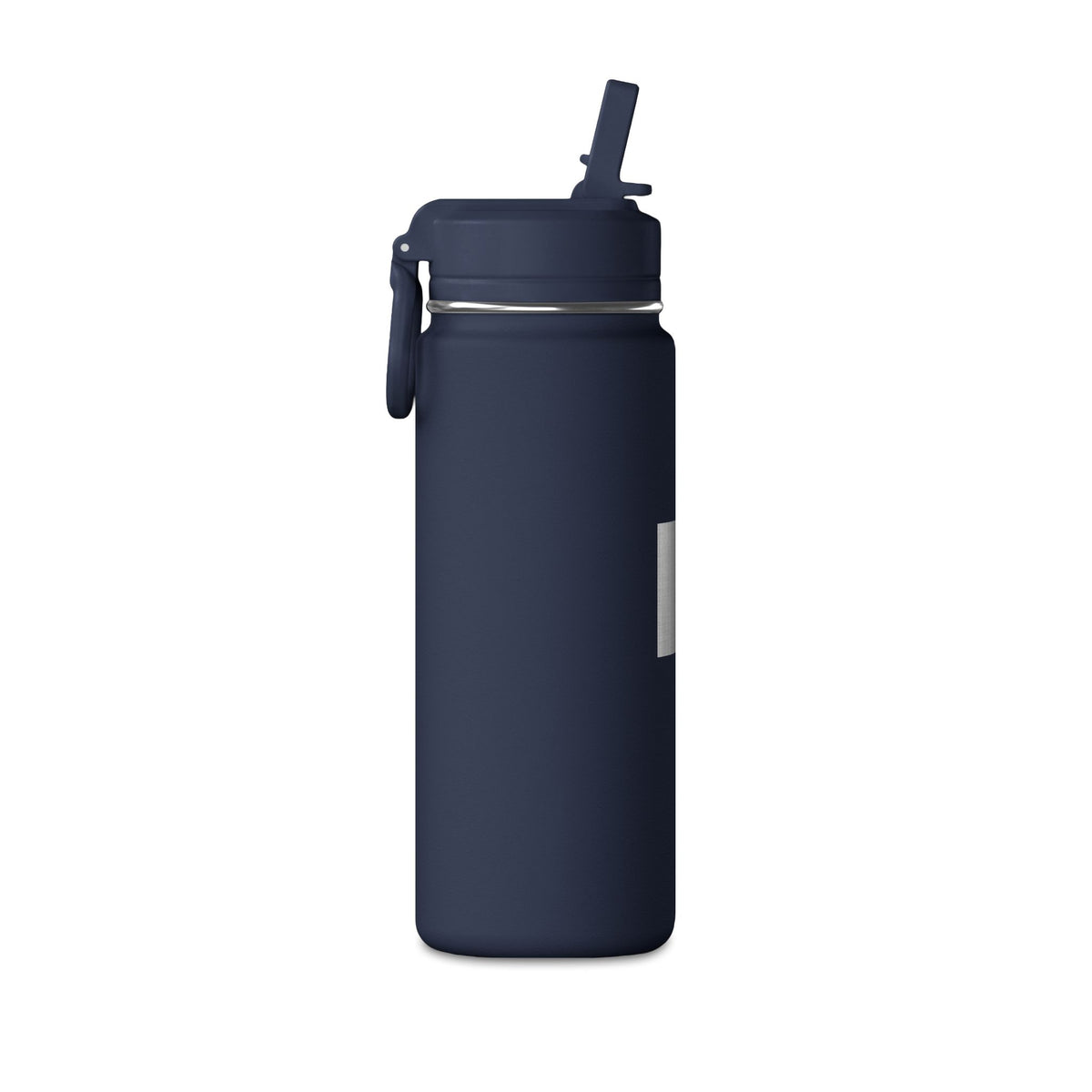 Kryo 20oz Mini Water Bottle — Minimal Metallic Square Stainless Straw Bottle