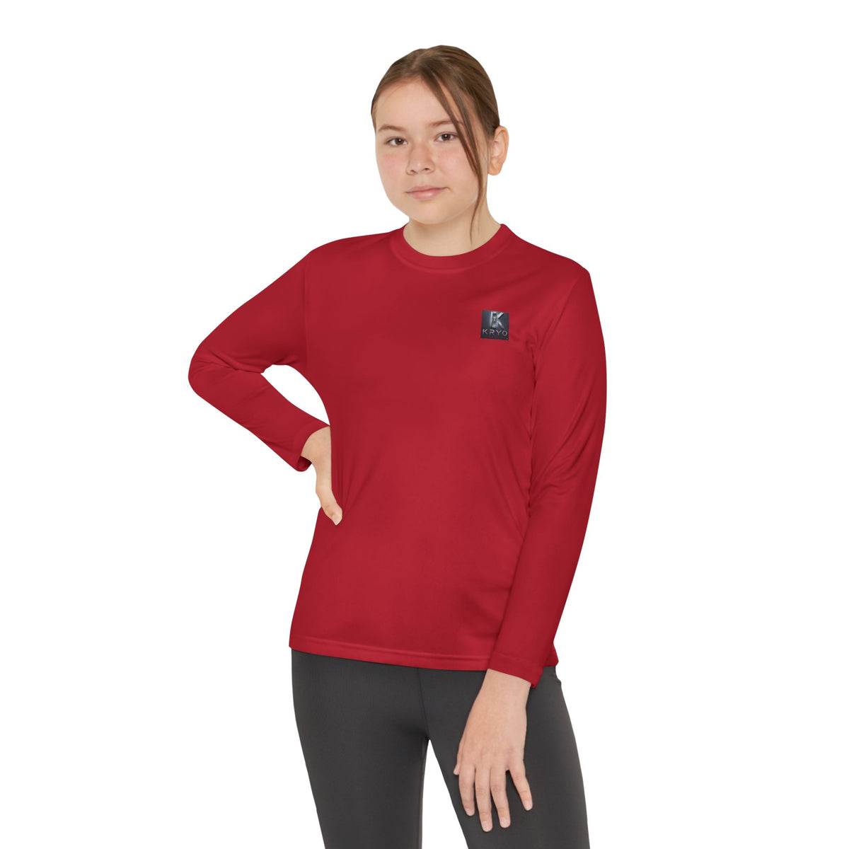 Kryo Youth Volleyball Long Sleeve Tee — 'Play. Athlete' Graphic
