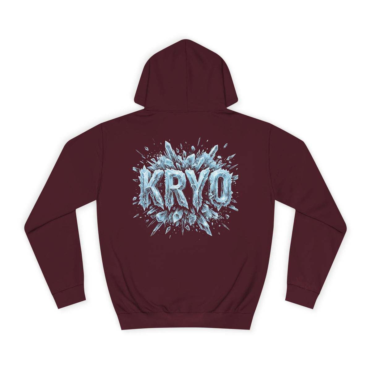 Ice Splash Hoodie — "KRYO" Graphic College Pullover