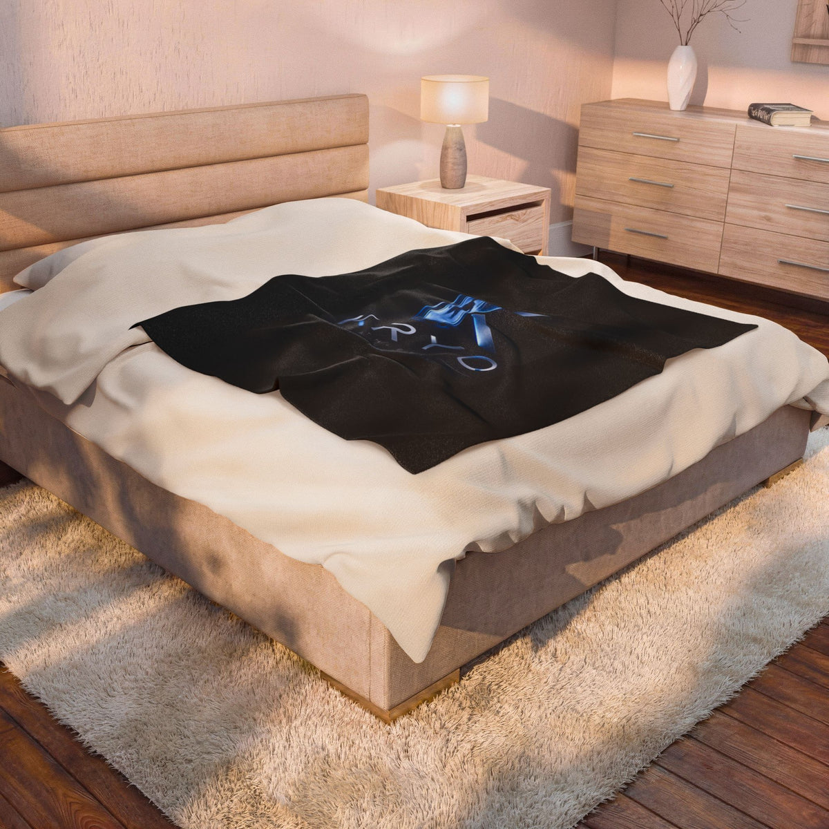 Velveteen Plush Blanket — Kryo Logo Cozy Throw