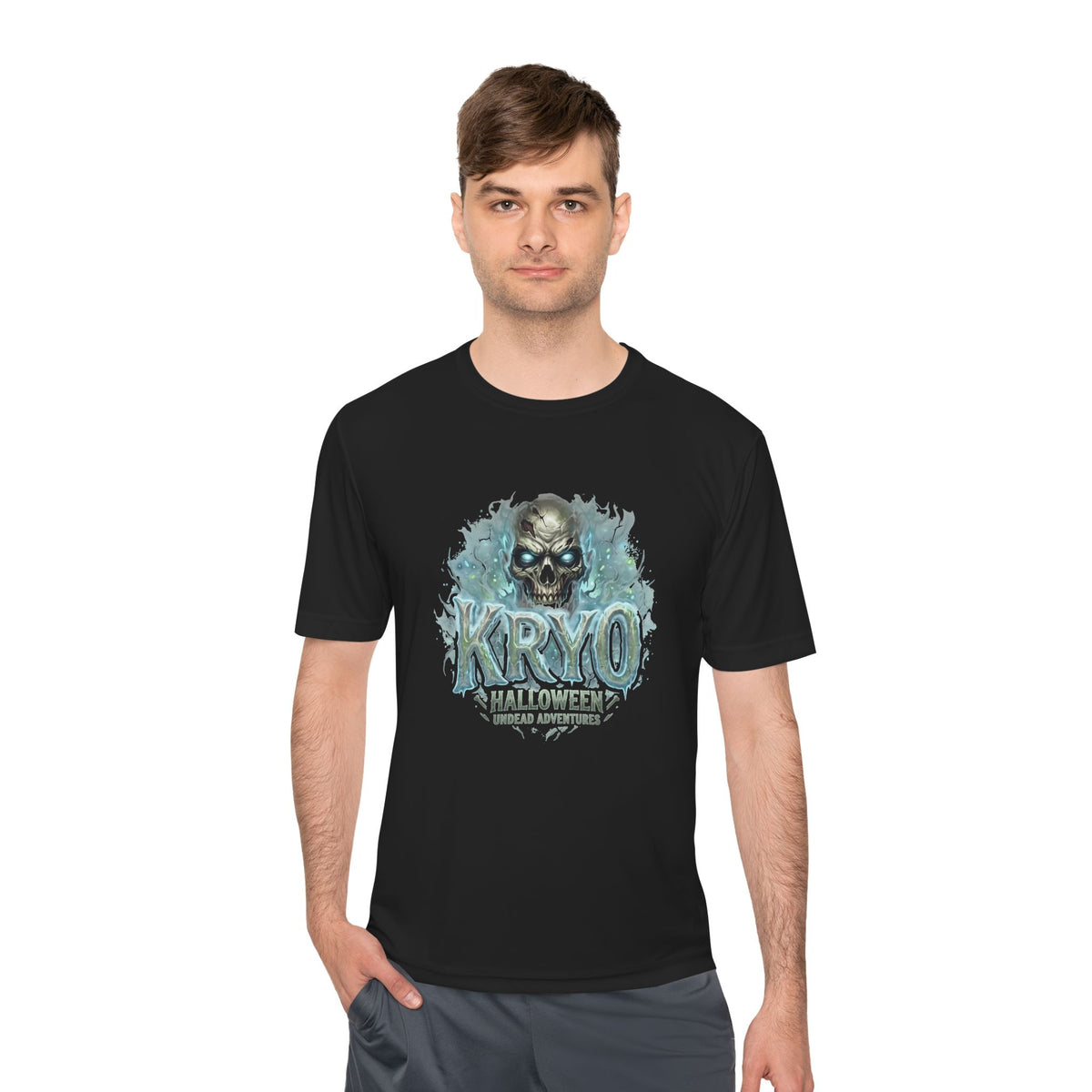 Kryo Halloween Skull Tee — Moisture‑Wicking Horror Graphic Tee